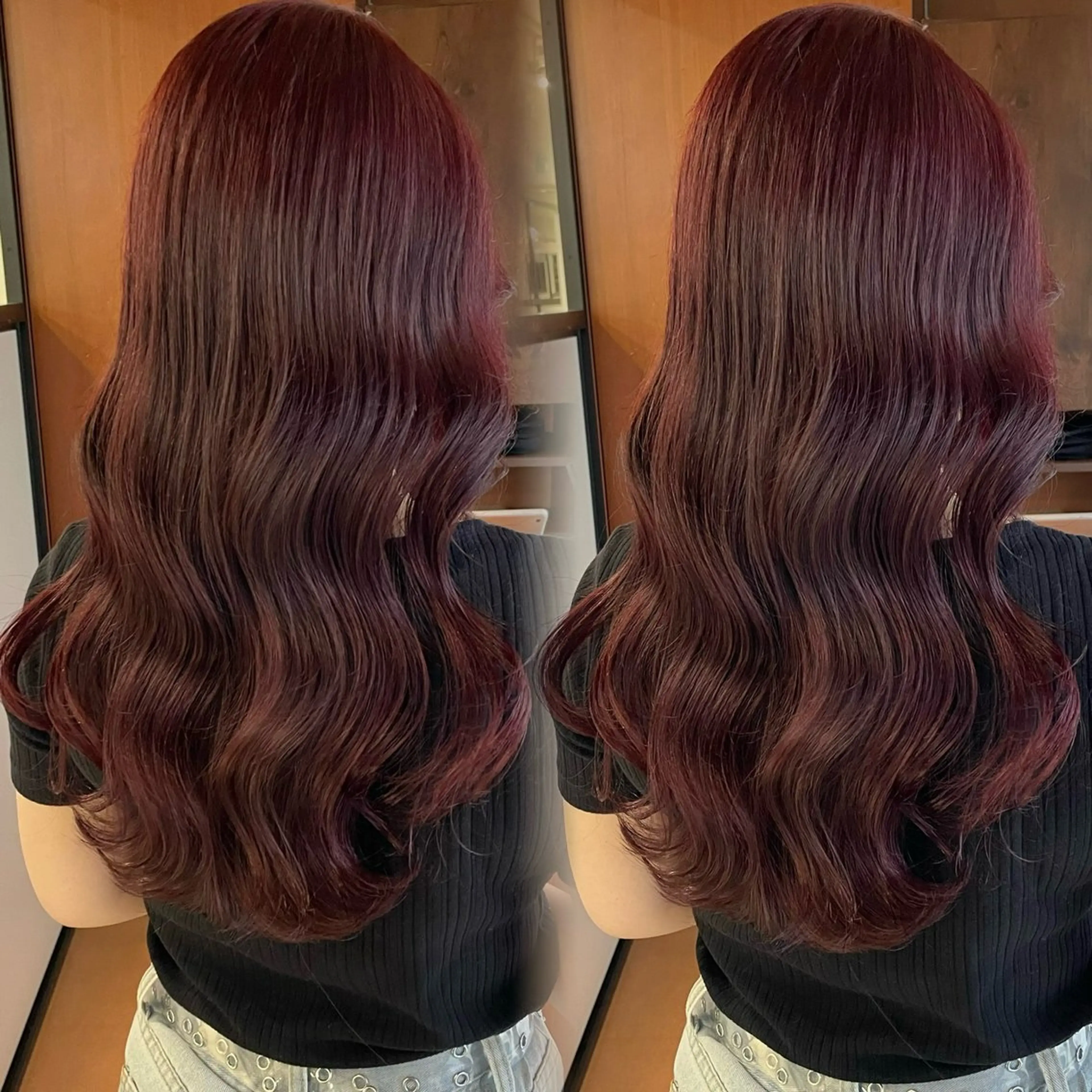 セミロング カラー ブリーチなしカラー kana🐱のヘアスタイル