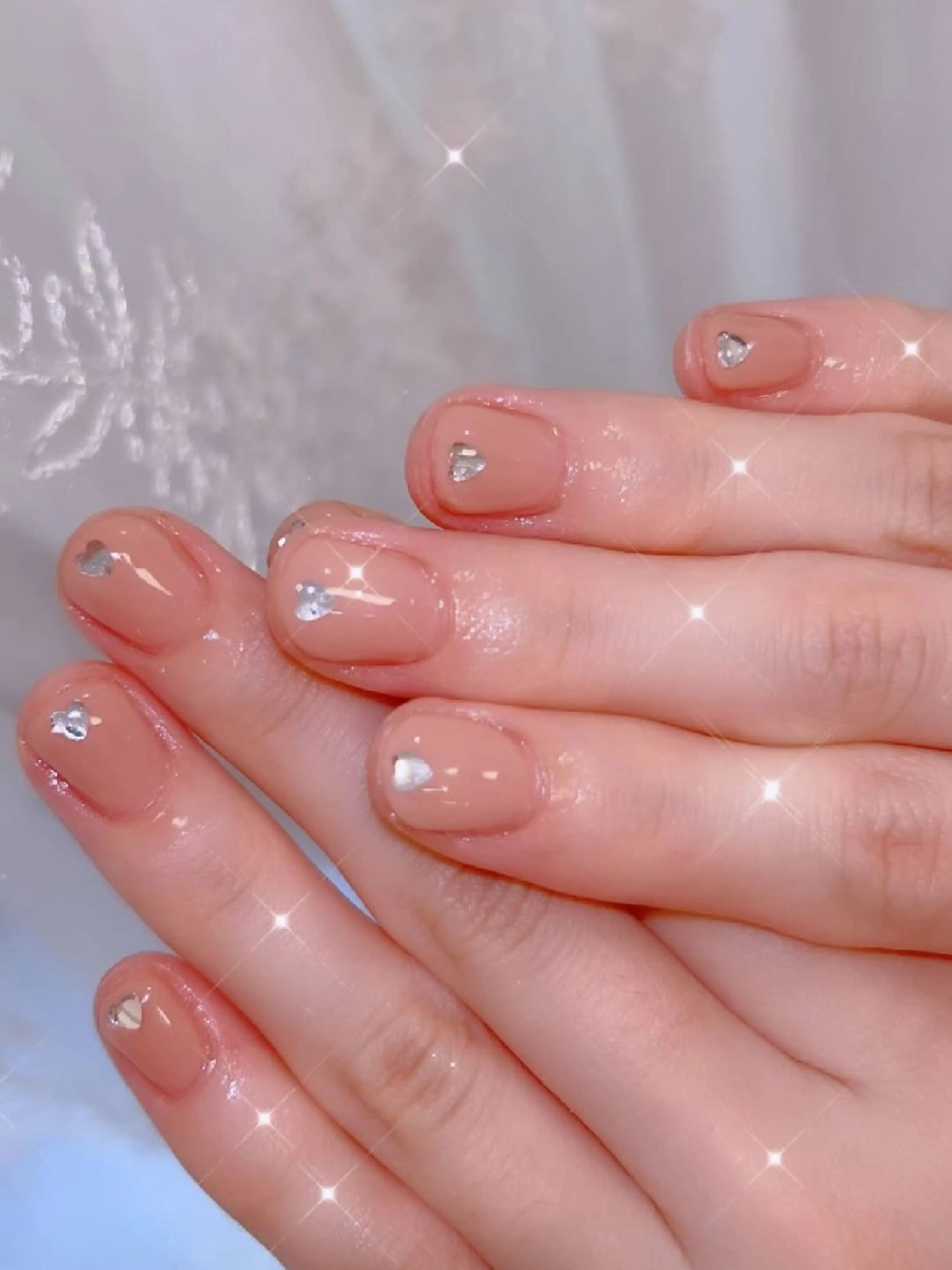 ネイル 長さ出し ジェルネイル 韓国ネイル マグネットネイル ニュアンスネイル I LOVE ME NAIL.｡.:*♡のネイルデザイン