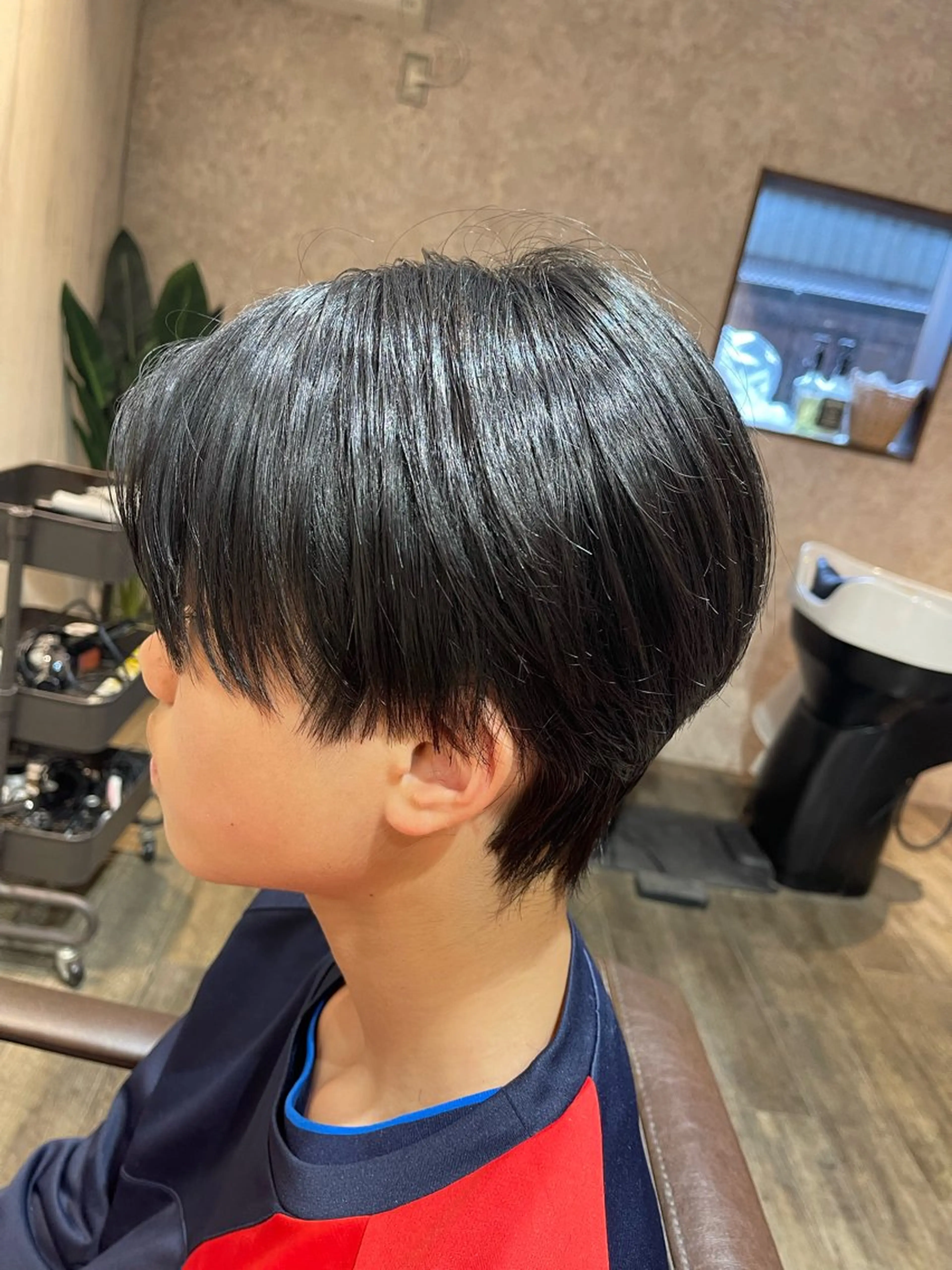 ミディアム メンズ 田中 識啓のヘアスタイル