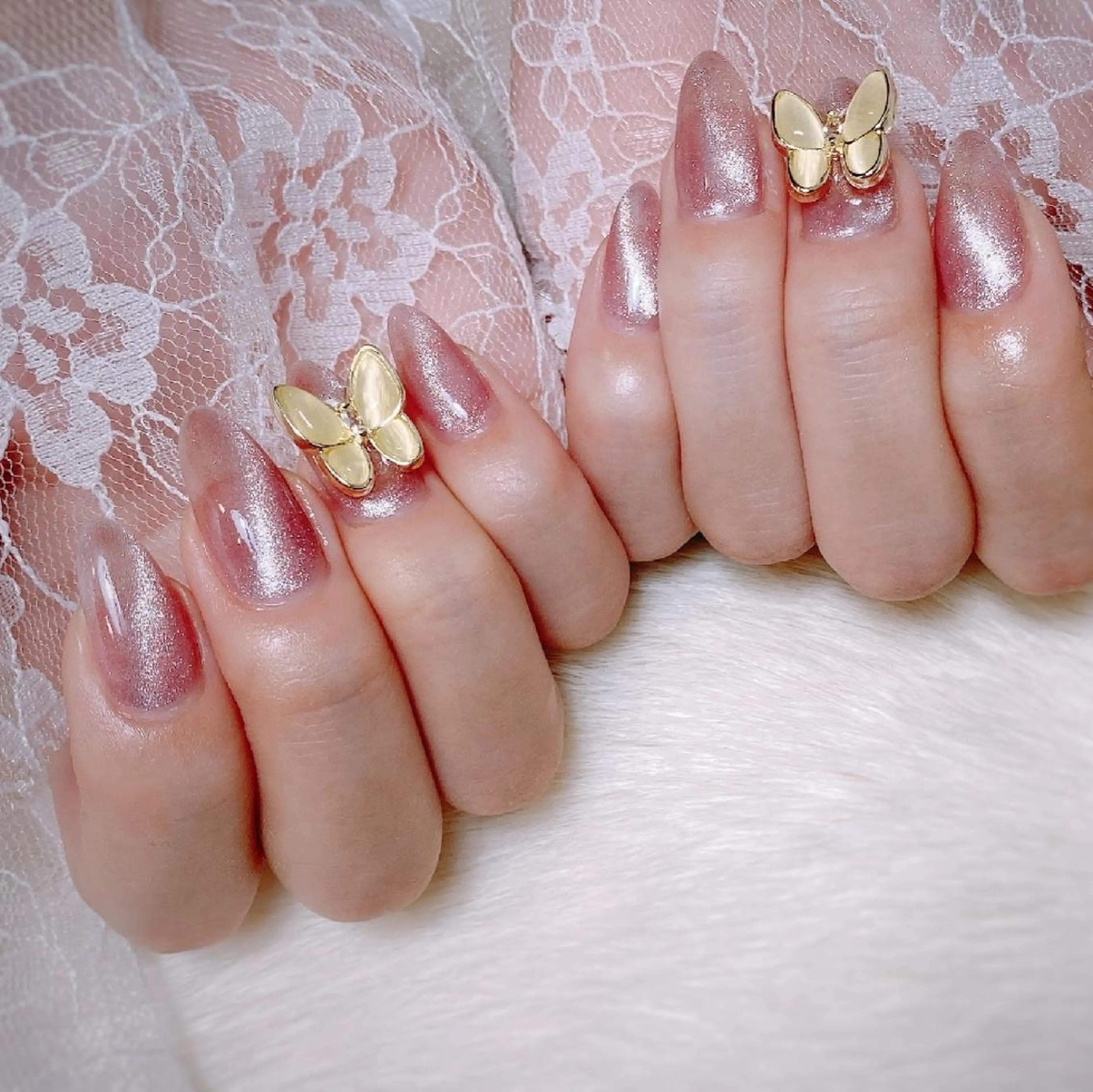 ネイル ジェルネイル マグネットネイル パラジェル 冬ネイル GREEM グリームのネイルデザイン