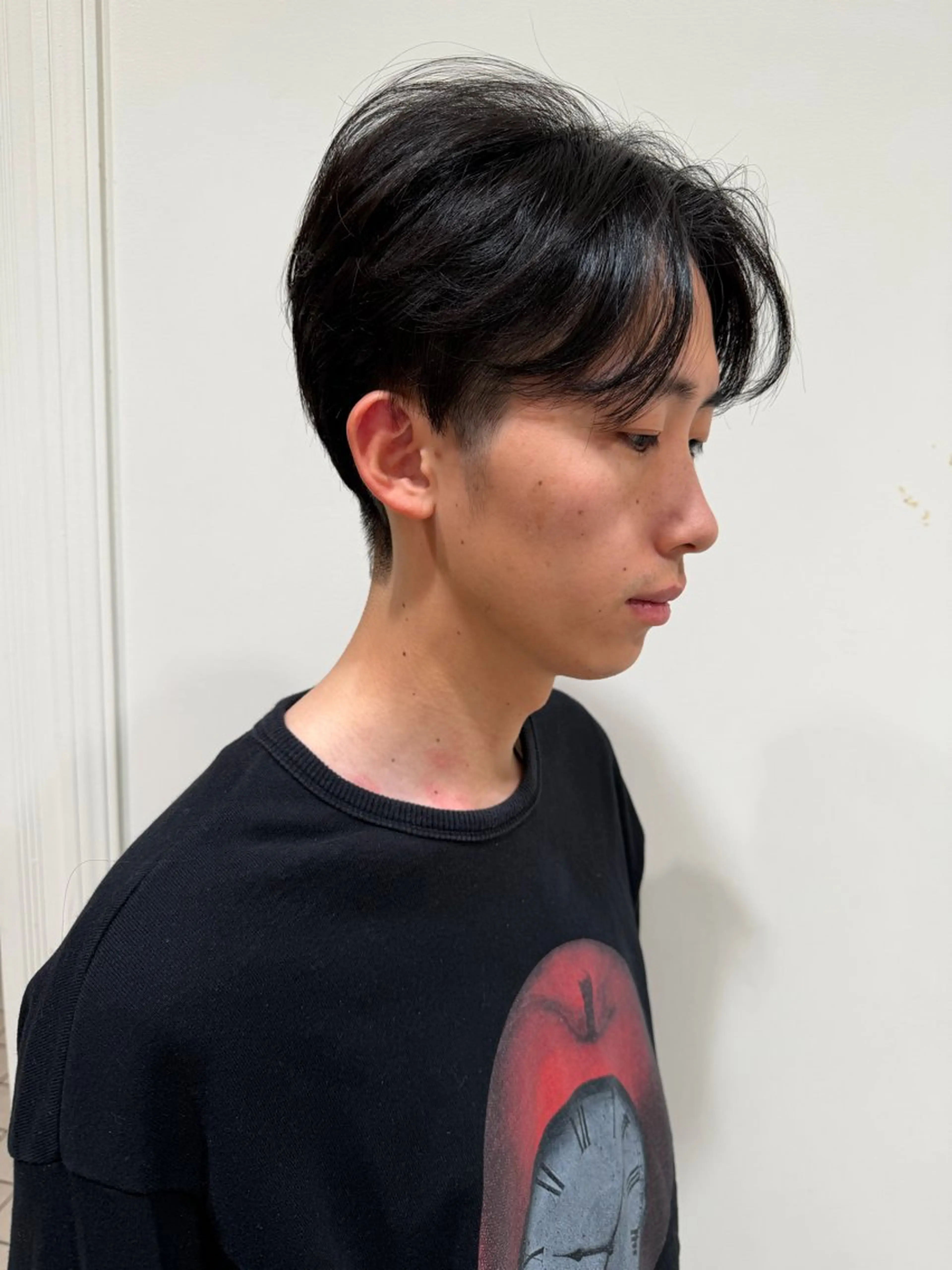 ショート パーマ メンズ 片山千晴✨ツヤ髪カラ ー✨顔まわりカット✨のヘアスタイル