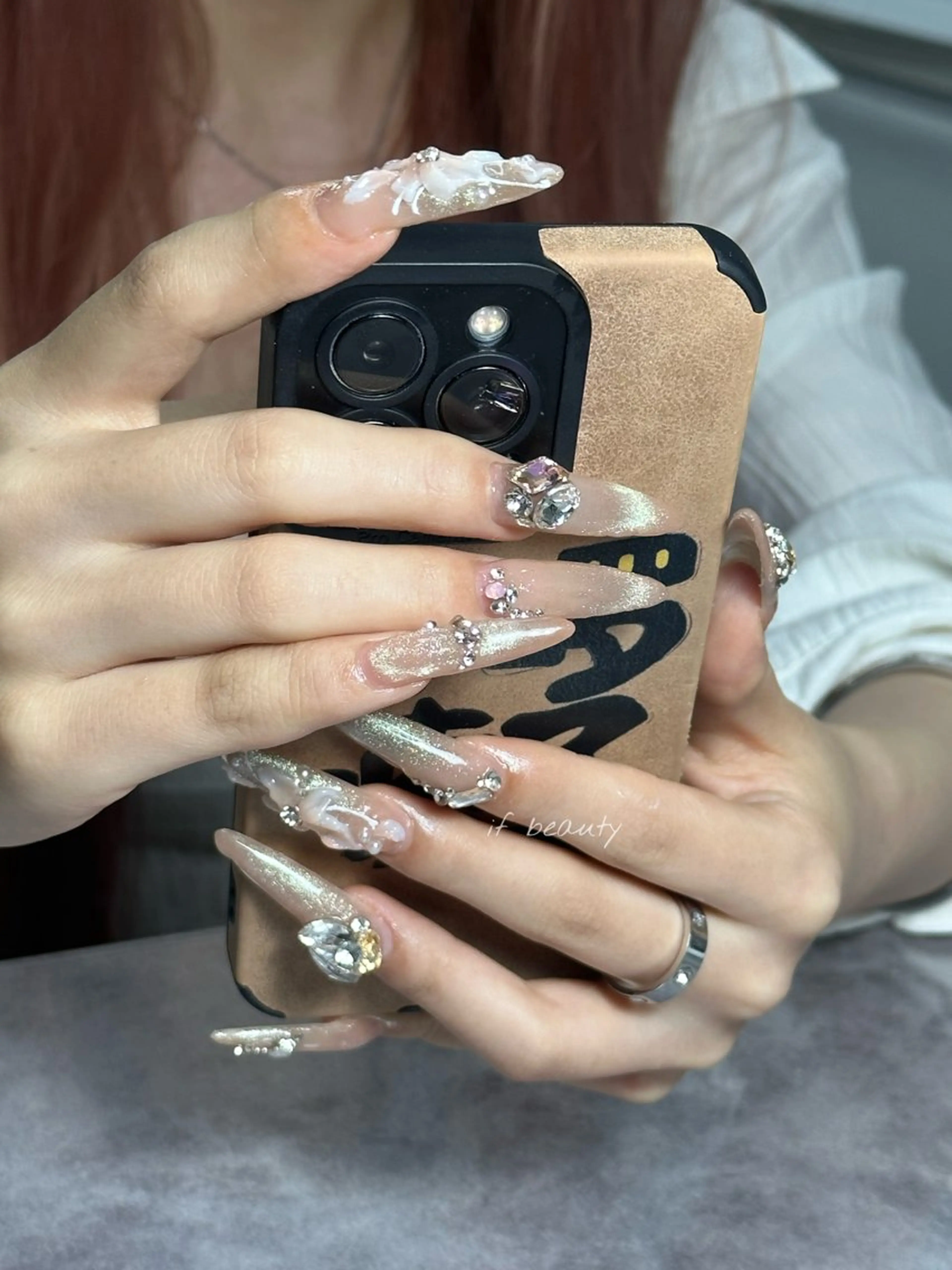 ネイル アートネイル ジェルネイル グラデーション パラジェル ワンホンネイル ハンドネイル if Hair＆Nail Salon所属・IKA /海外ネイル /個性派/ワンホンのネイルデザイン