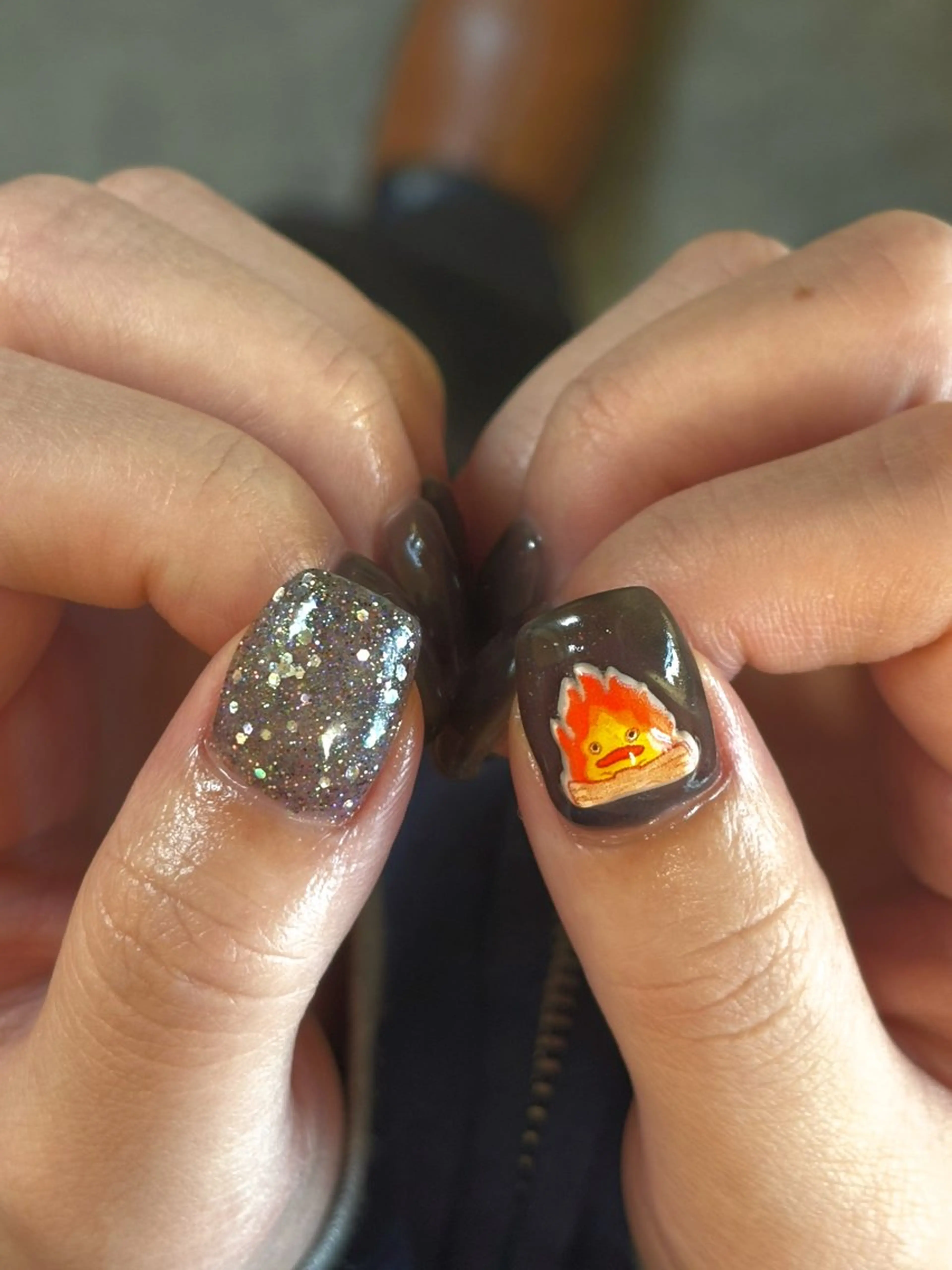 ネイル ジェルネイル キラキラネイル マグネットネイル 持ち込み ニュアンスネイル ハンドネイル tamu nail 金町のネイルデザイン