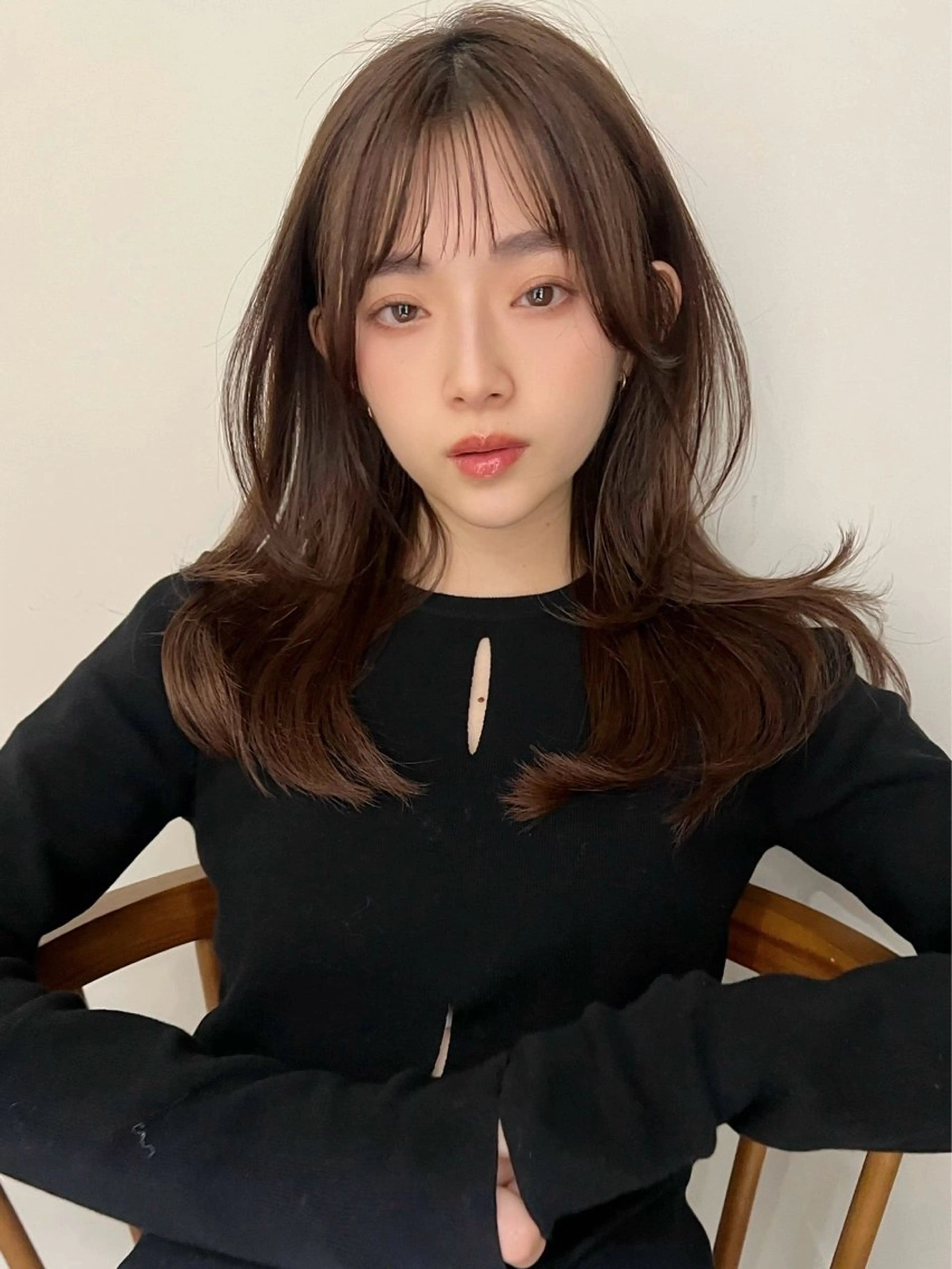 セミロング カラー 小顔ボブ jilblanカホのヘアスタイル