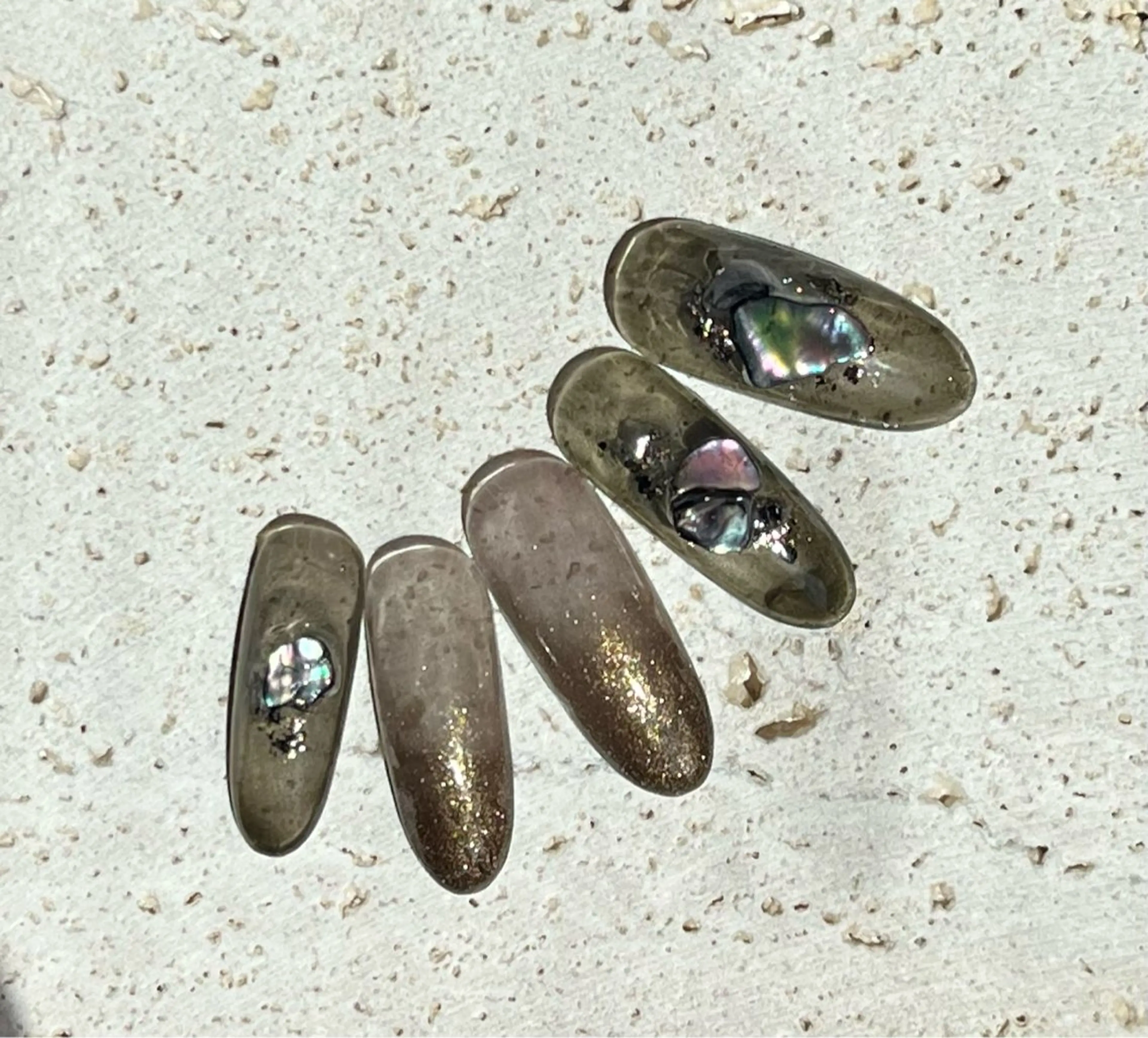 ネイル クリアネイル グラデーション ラメ(グリッター) ラメグラデーション koko nailのネイルデザイン