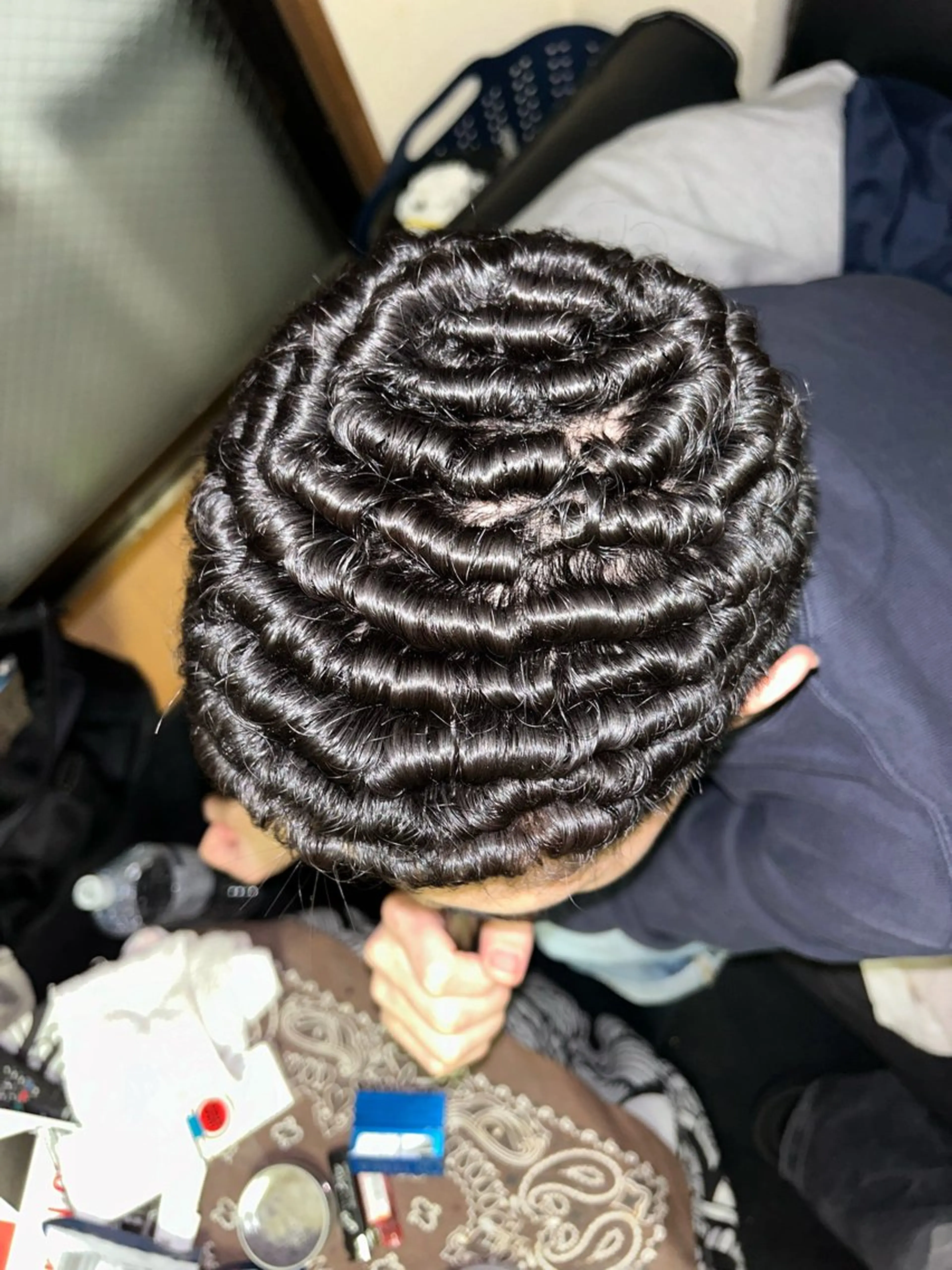 ショート パーマ メンズ メンズパーマ 濡れパン 仙庭 風輝のヘアスタイル