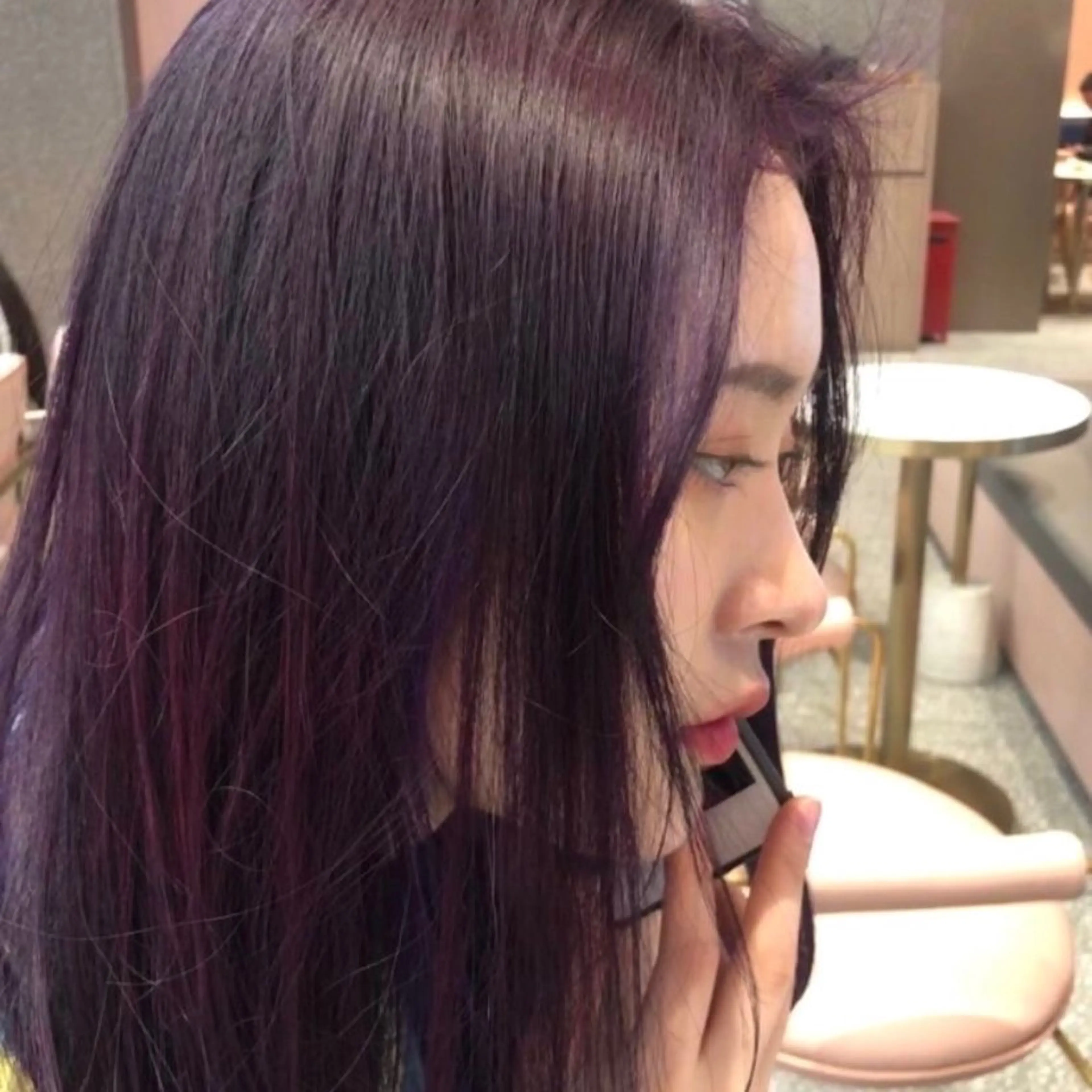 セミロング カラー ブリーチ ケアブリーチ 透明感カラー ハイトーンカラー ラベンダーカラー ヘアカラー トリートメント nonoka オリーブ/レイヤーのヘアスタイル