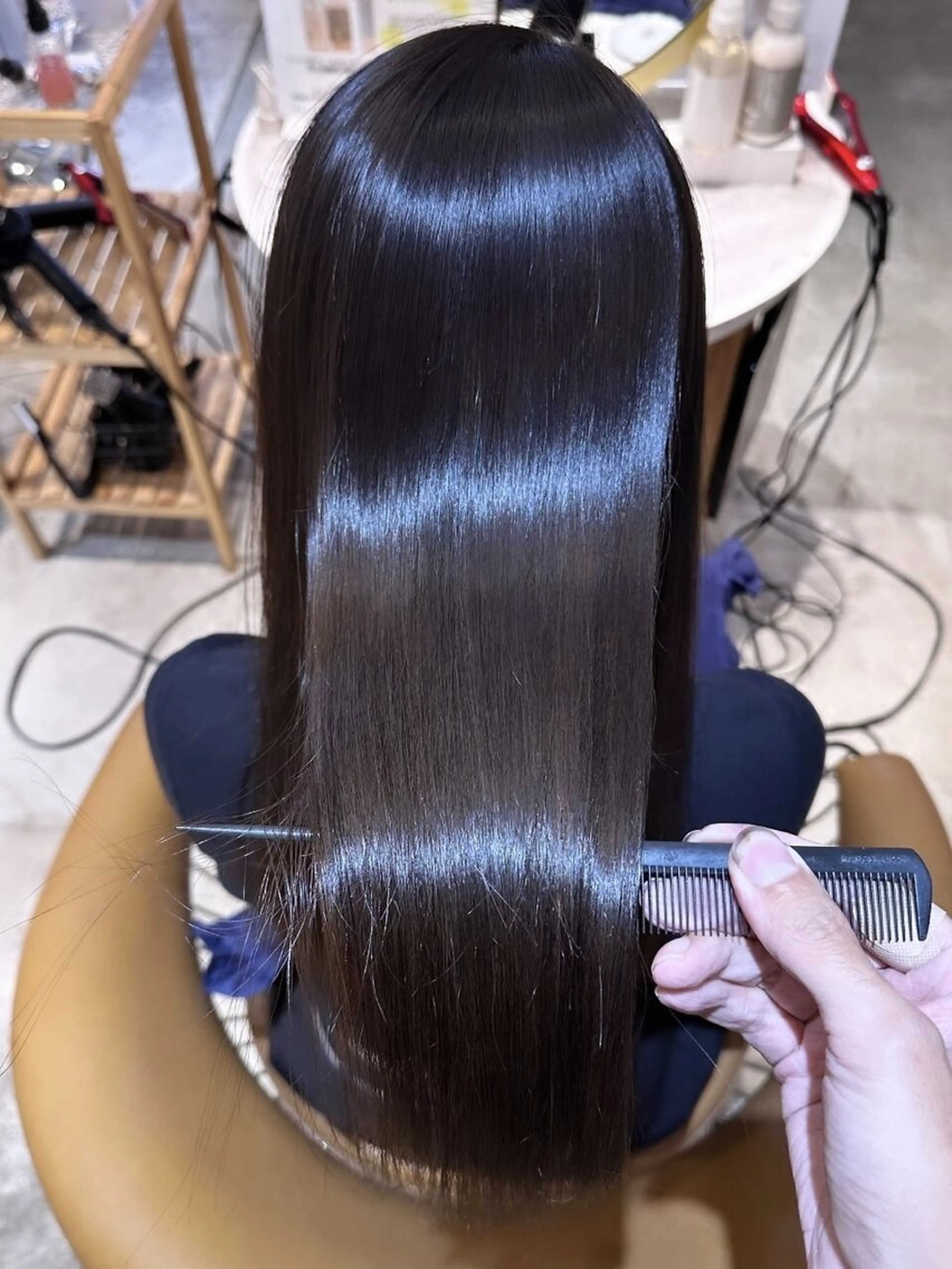 【❣️2月大赤字覚悟❣️】髪質改善縮毛矯正💎+カット+スチームトリートメント+カラー✨の写真