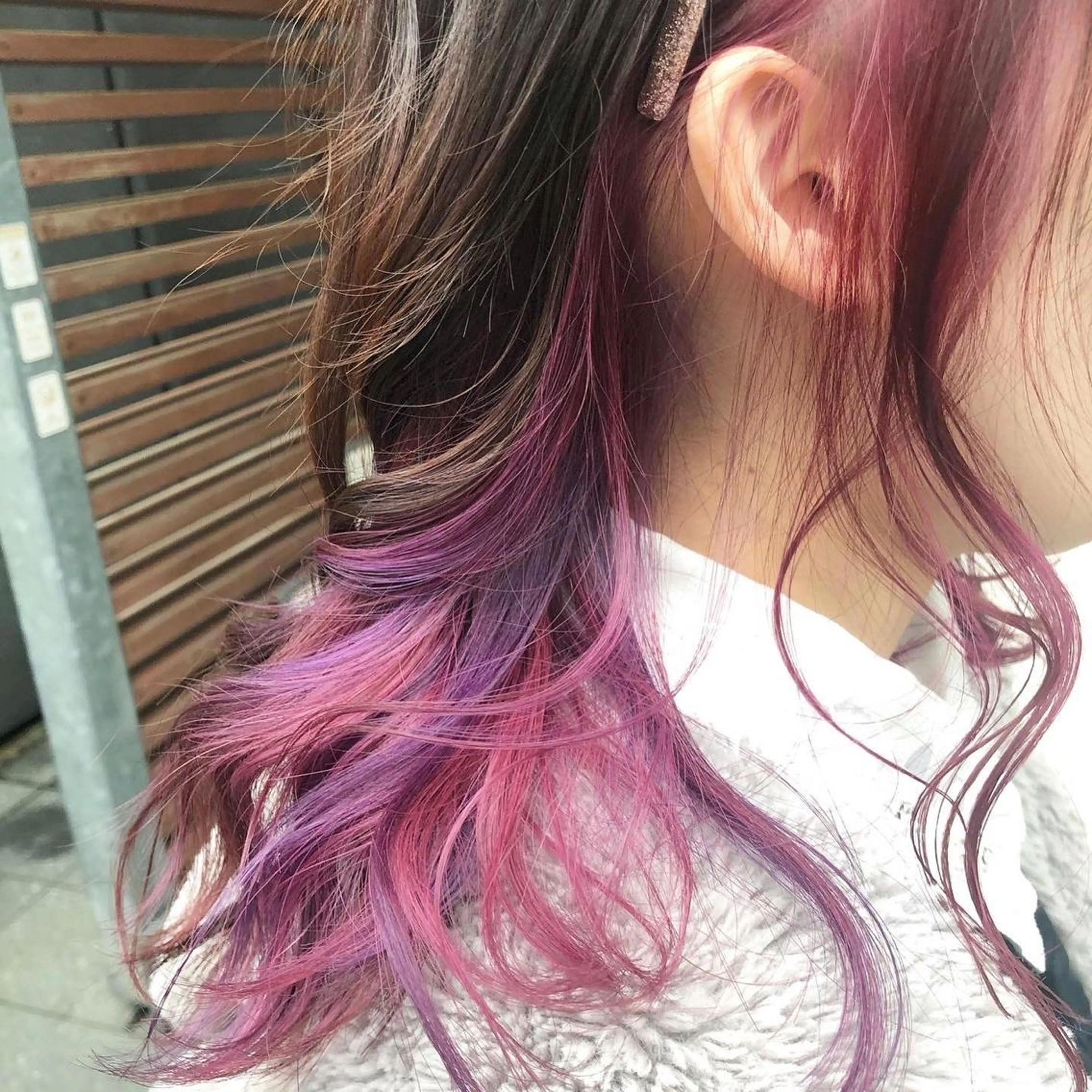 ロング カラー ショートボブ アッシュ バレイヤージュ ミストバング ベージュカラー カット ヘアカラー トリートメント 原宿サロン代表 デザインカラー伊藤卓のヘアスタイル