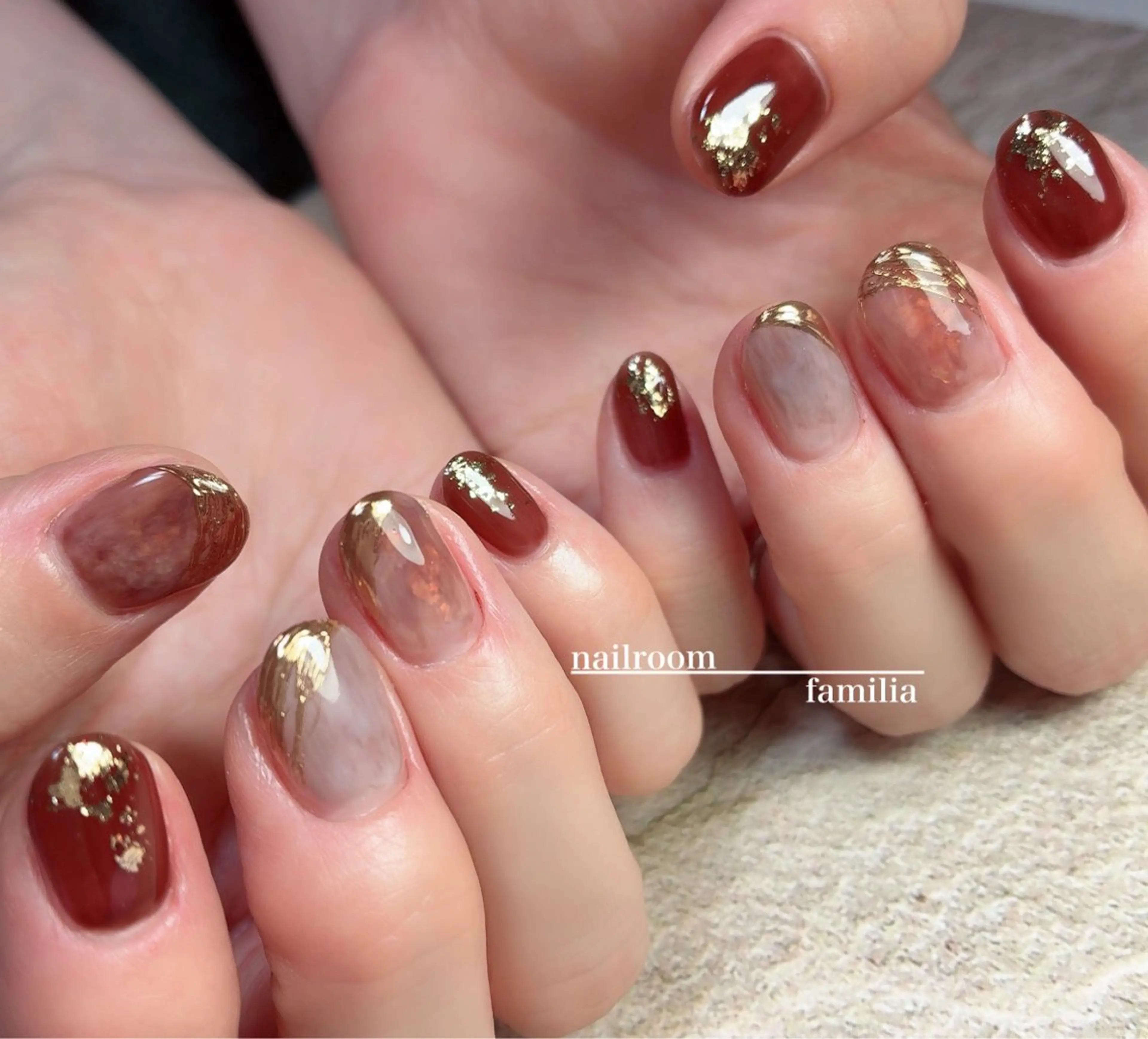 ネイル ニュアンスネイル ハンドネイル -nailroom- familiaのネイルデザイン