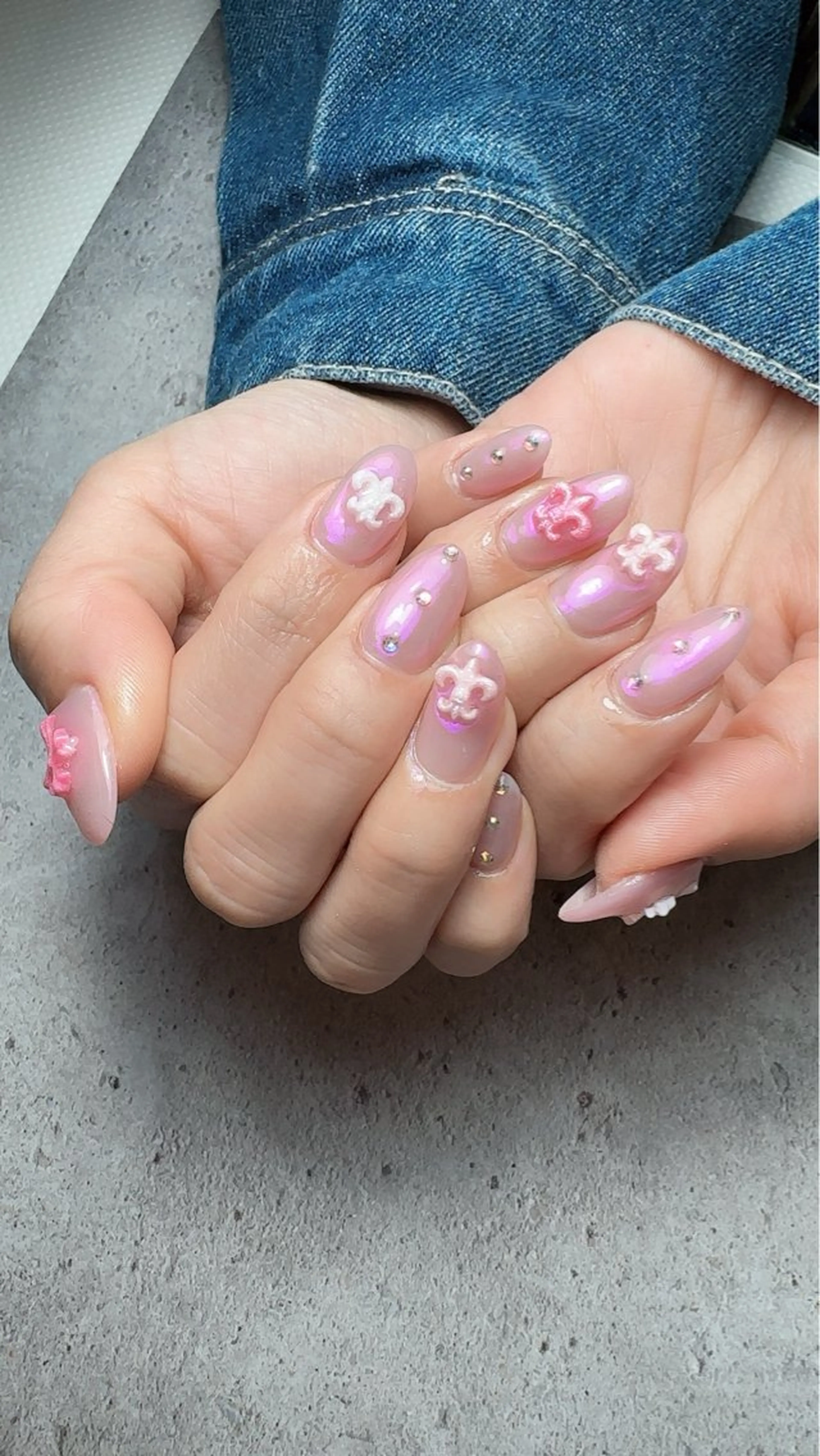 ネイル アートネイル ハート マグネットネイル 持ち込み ニュアンスネイル ハンドネイル Nailsalon Mimiy..♡のネイルデザイン