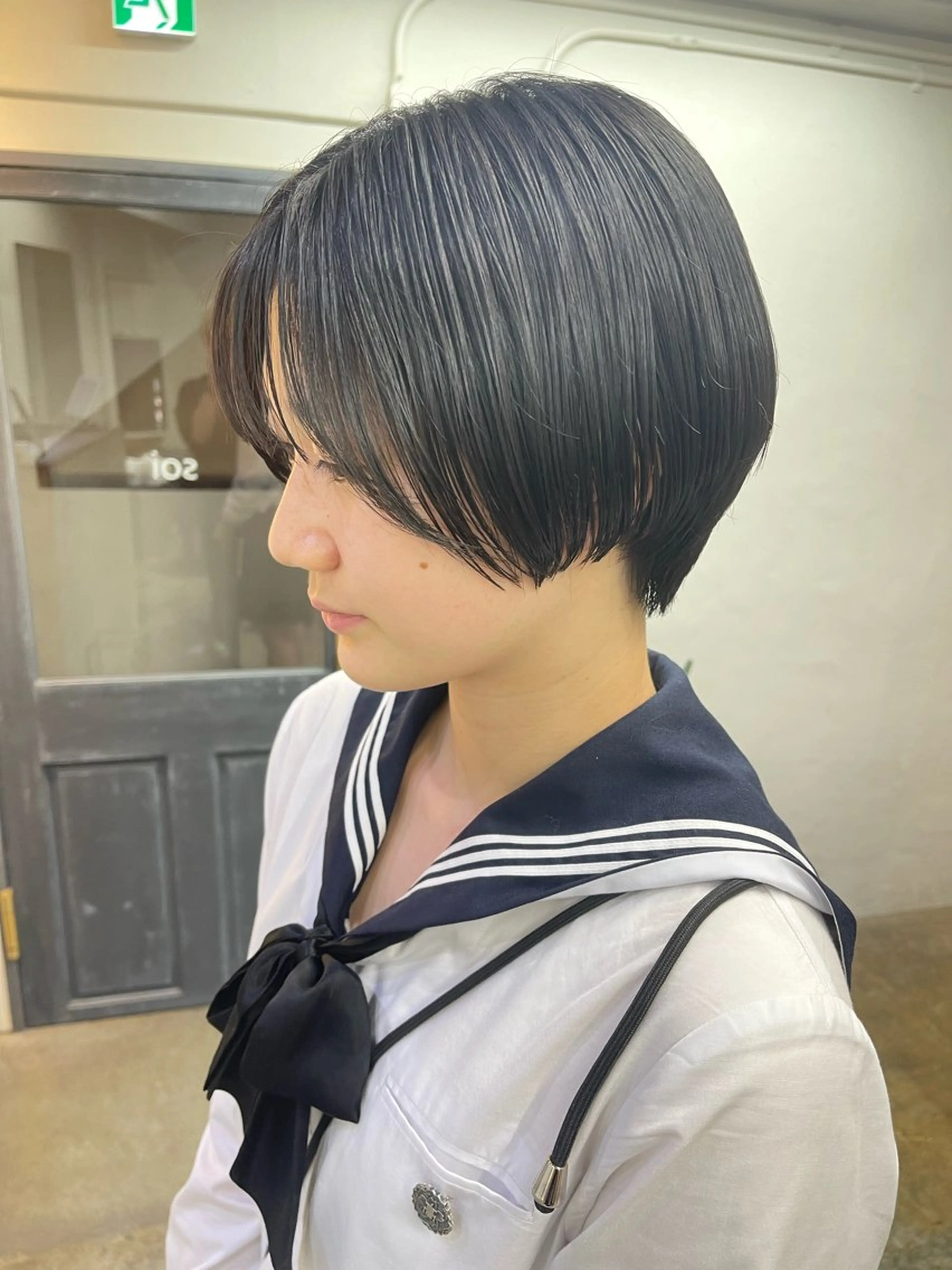 ショート パーマ 縮毛矯正 カット 縮毛矯正 トリートメント ヘアセット 安部佑哉/ハイトーン /レイヤー/ブリーチのヘアスタイル