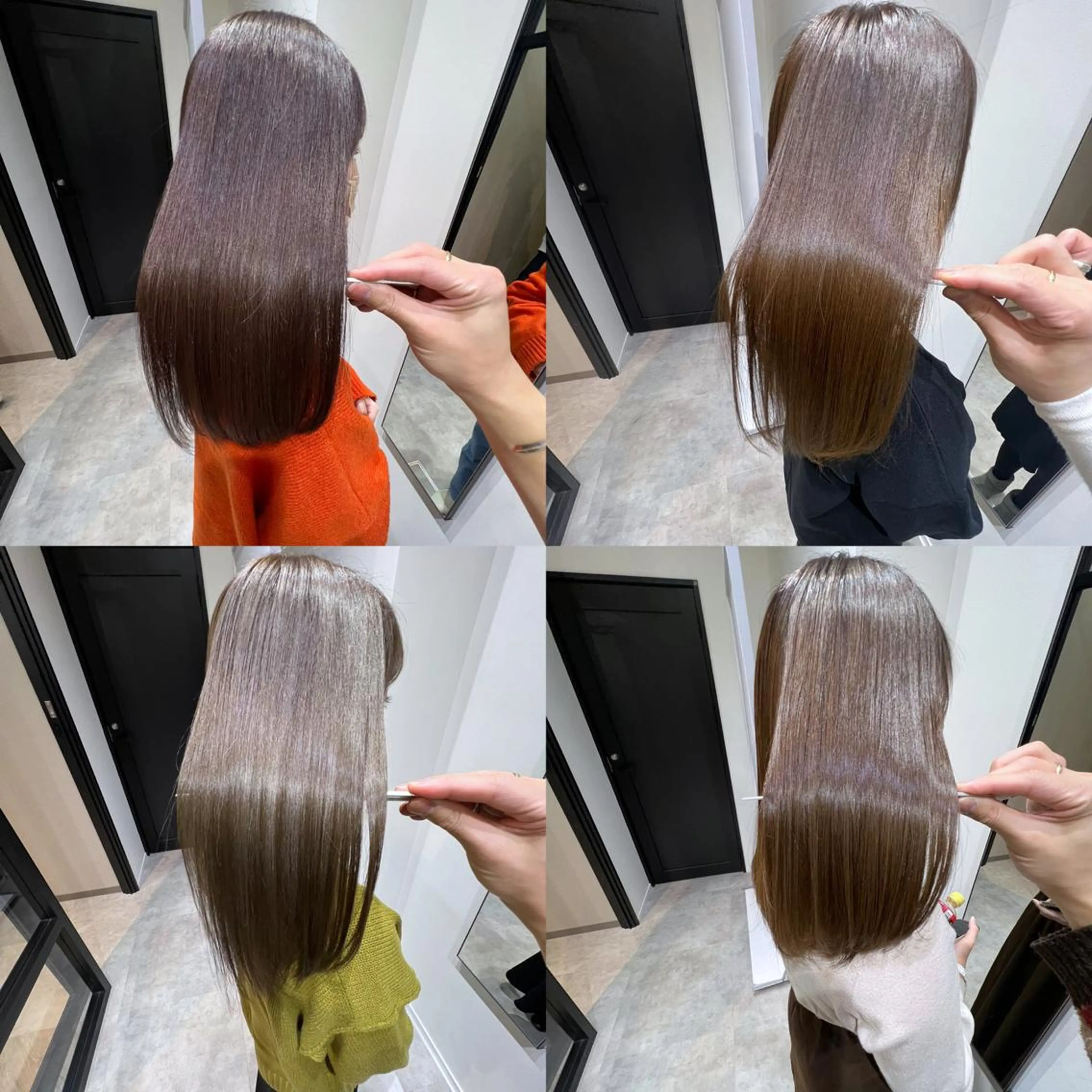 セミロング 髪質改善 トリートメント カット ヘアカラー トリートメント fhami 店長 髪質改善　DAITOのヘアスタイル