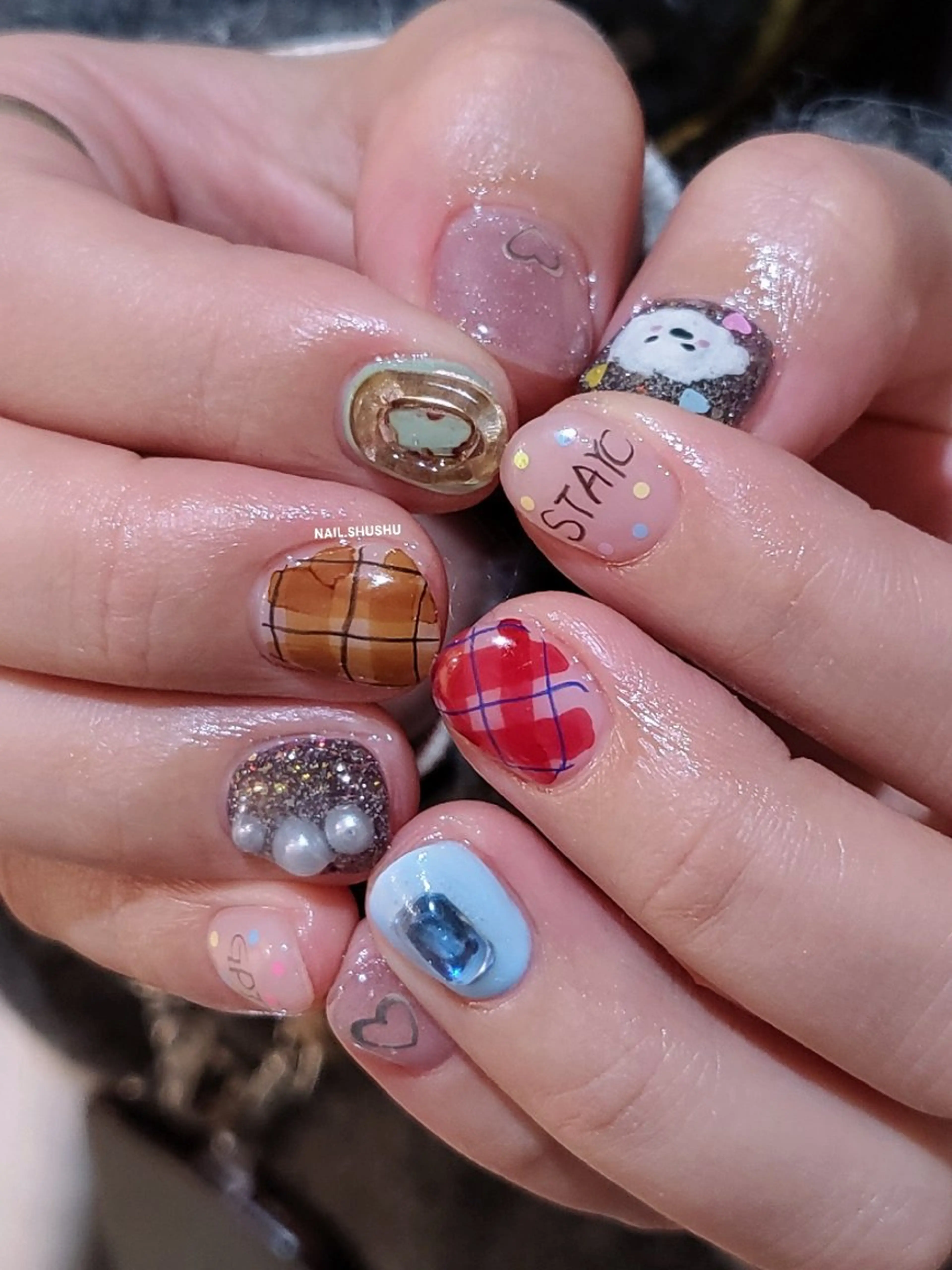 ネイル 3dパーツ/流行り 👧shushu❤️のネイルデザイン