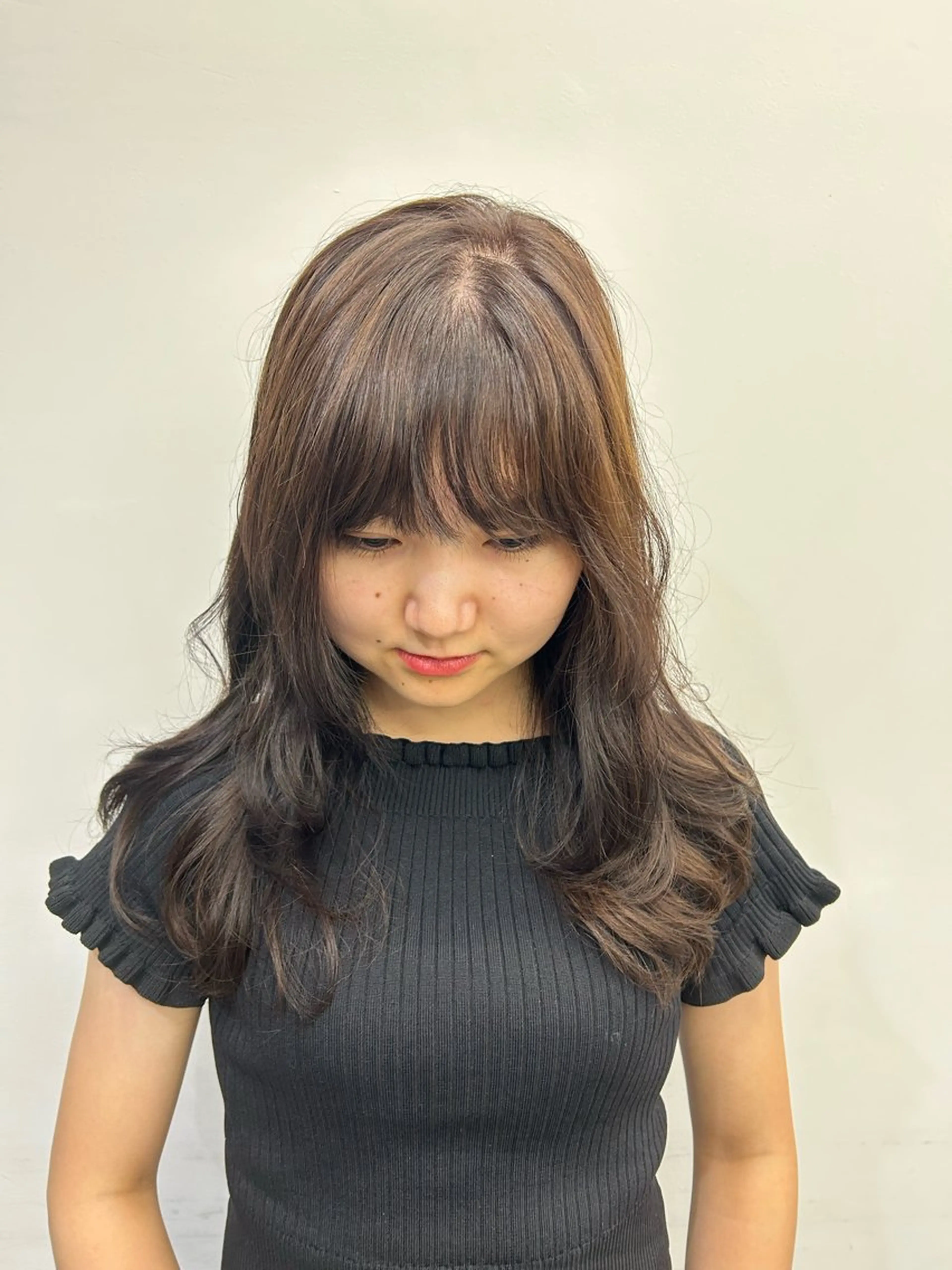 ロング カラー ブルーカラー ブラウンカラー ピンクカラー レッドカラー 京谷 宥のヘアスタイル