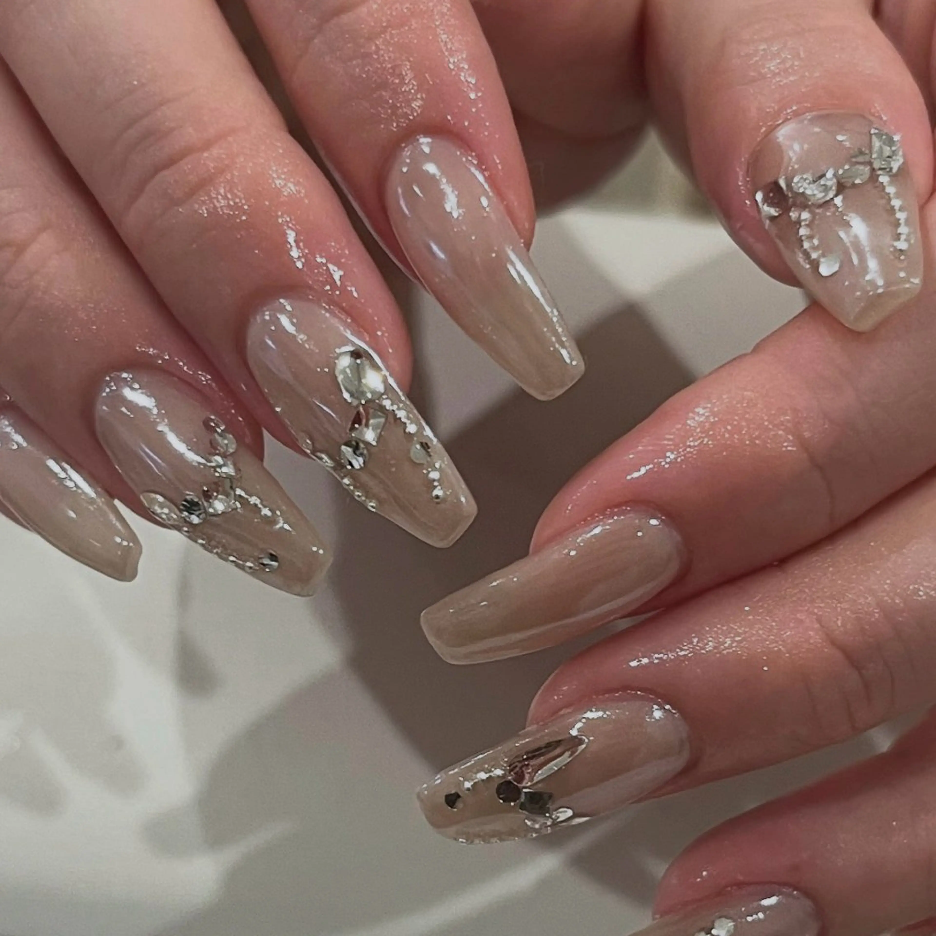 ネイル ワンホン/キラキラ ネイル💎yukaのネイルデザイン