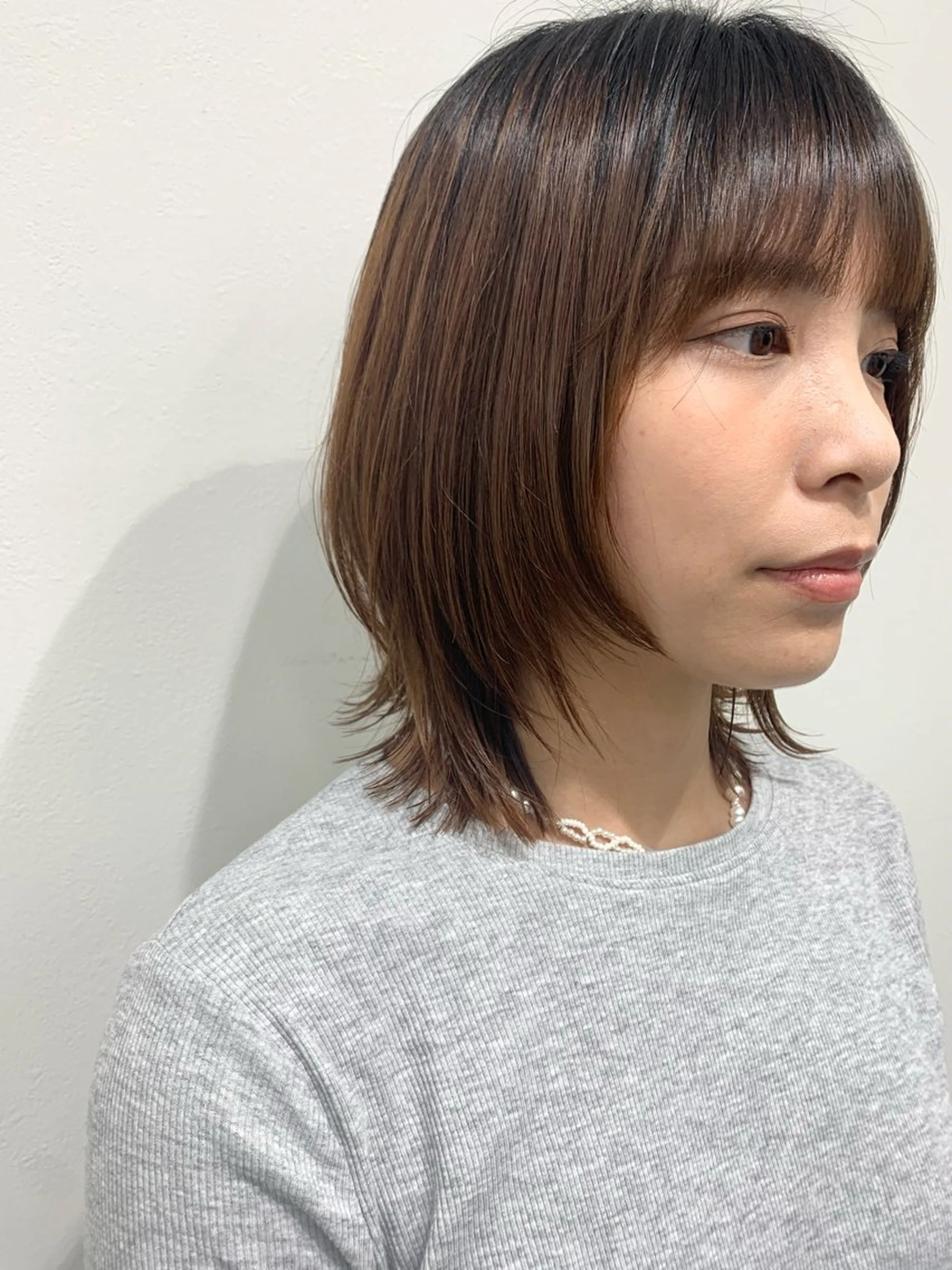 ミディアム ウルフカット Rina🪄 韓国風レイヤーcutのヘアスタイル