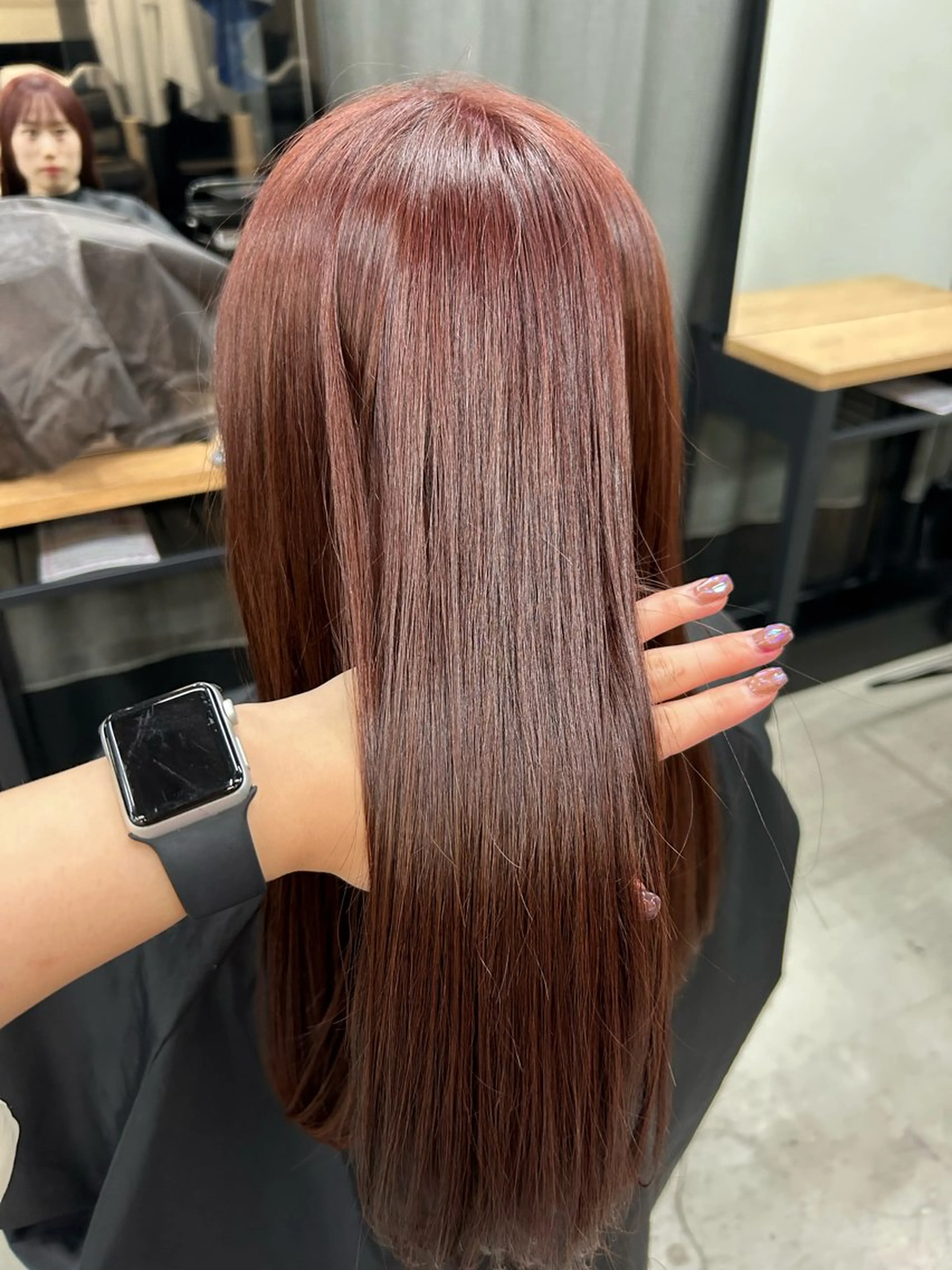 ロング 女性らしいモテヘア 韓国ヘアhikariのヘアスタイル