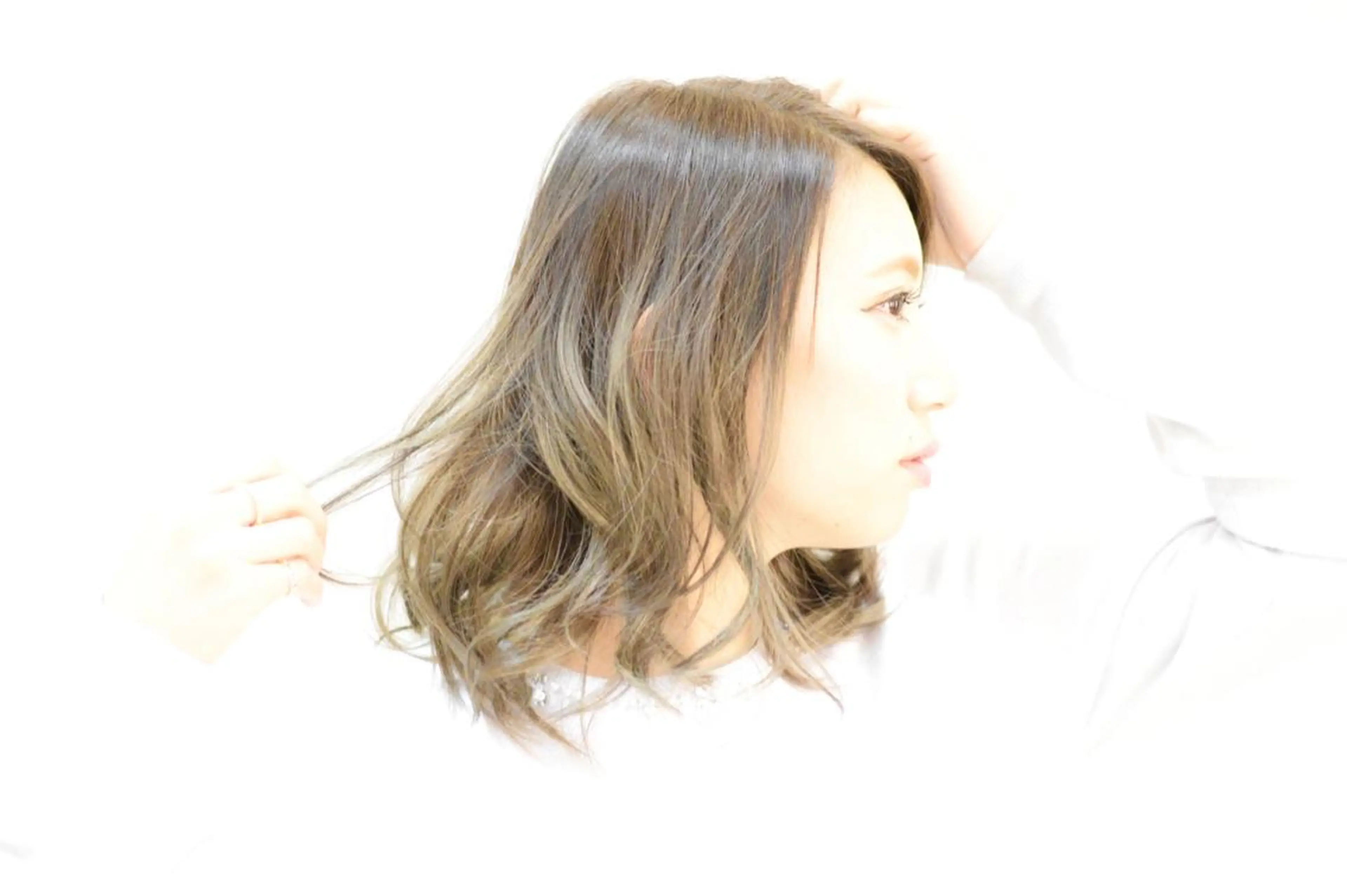 ミディアム カラー テラモト カズヨシのヘアスタイル
