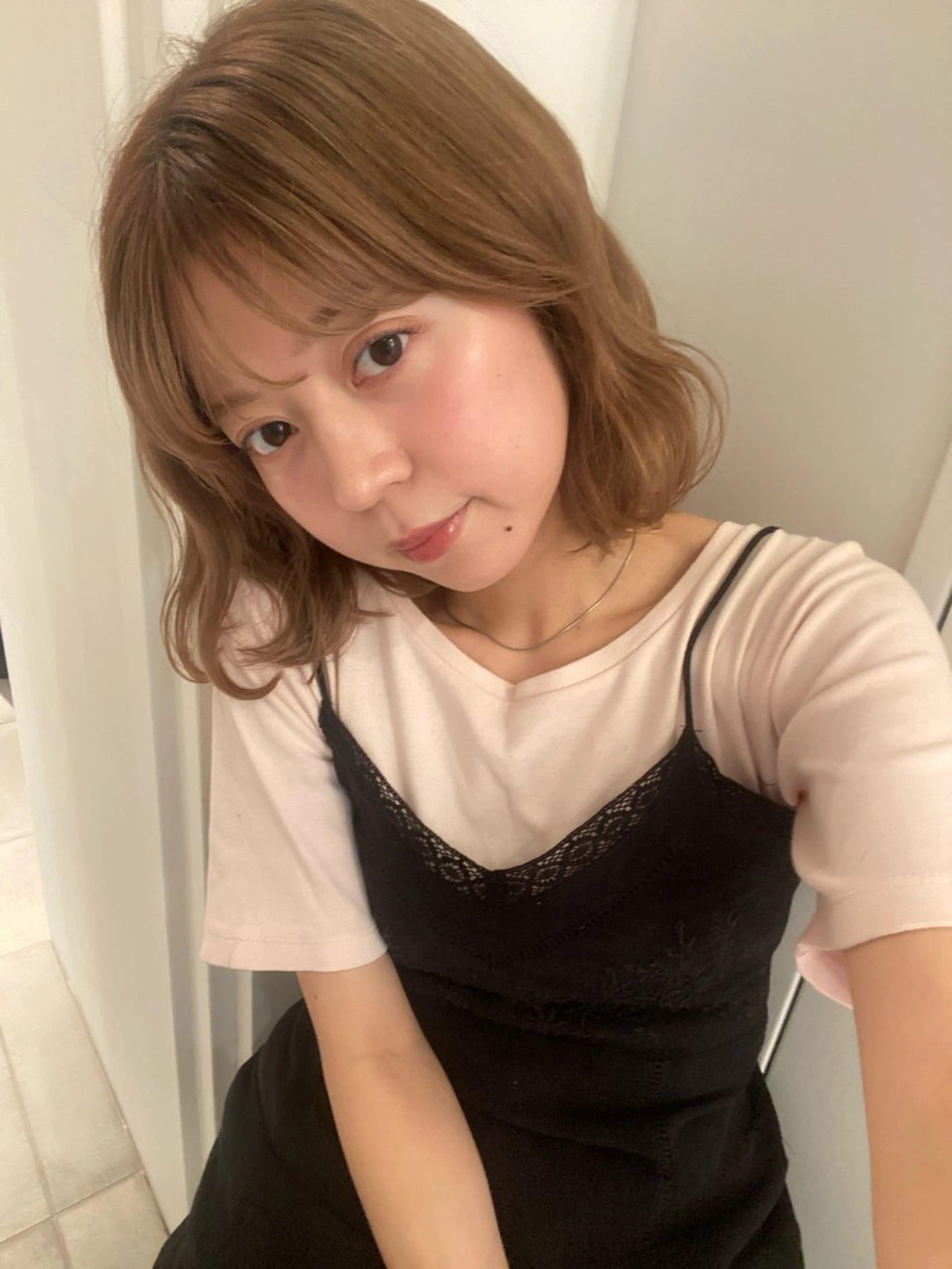 ショート カラー カット riria/ボブ /透明感カラー🎀のヘアスタイル