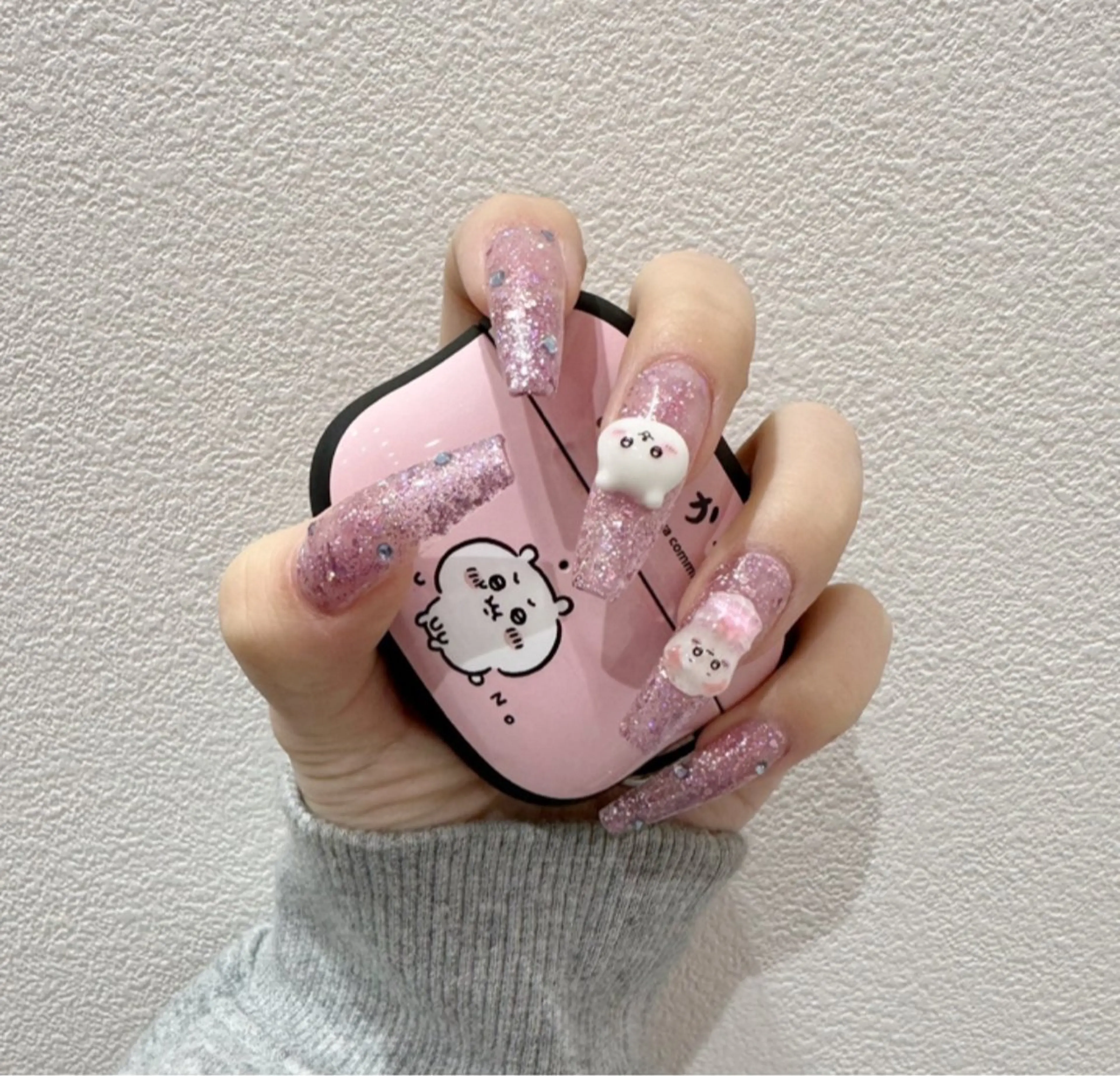 ネイル 長さ出し フットネイル ジェルネイル 韓国ネイル マグネットネイル #Amin nail salonのネイルデザイン