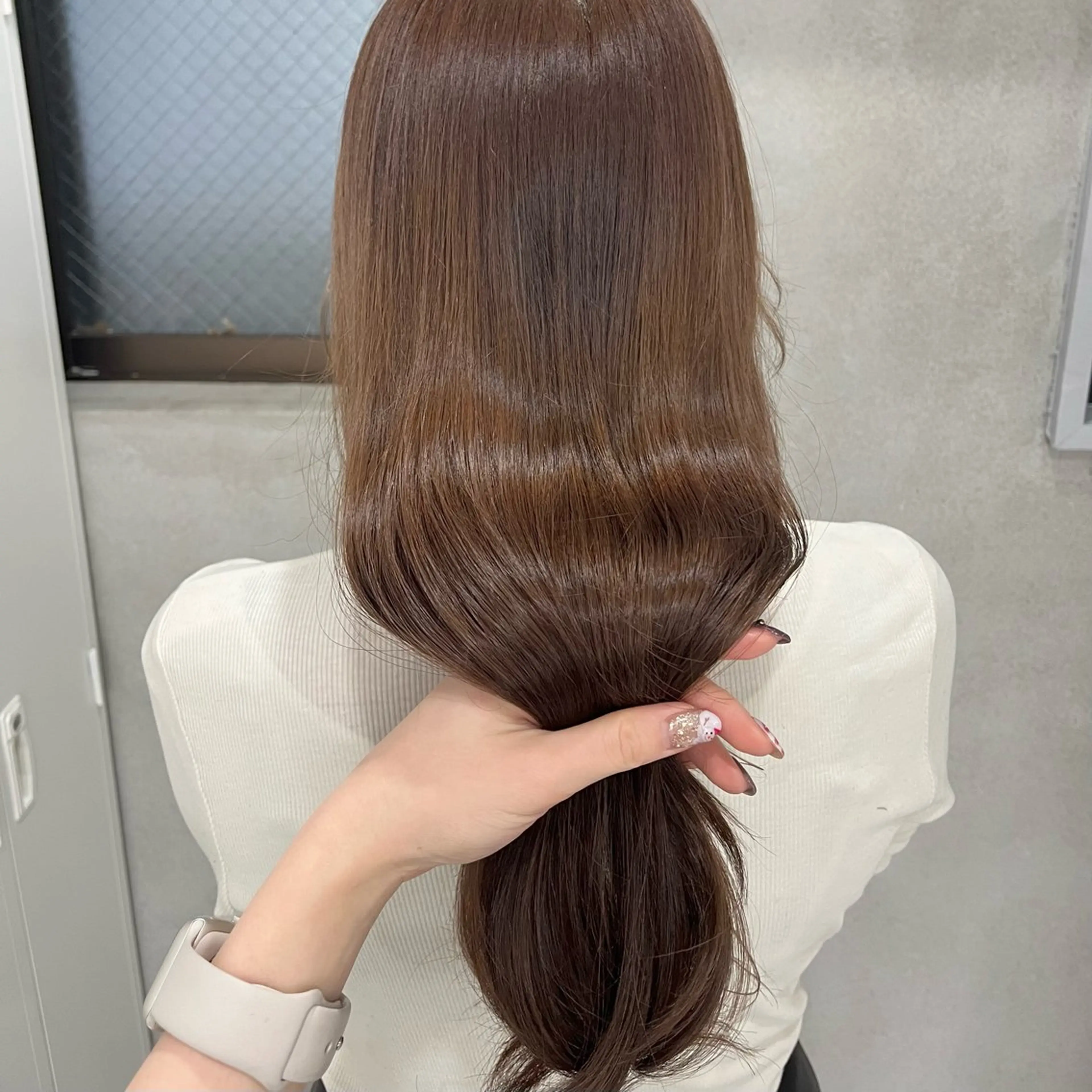 ヘアカラー sena⌇ベージュ⌇ ブリーチなしWカラーのヘアスタイル