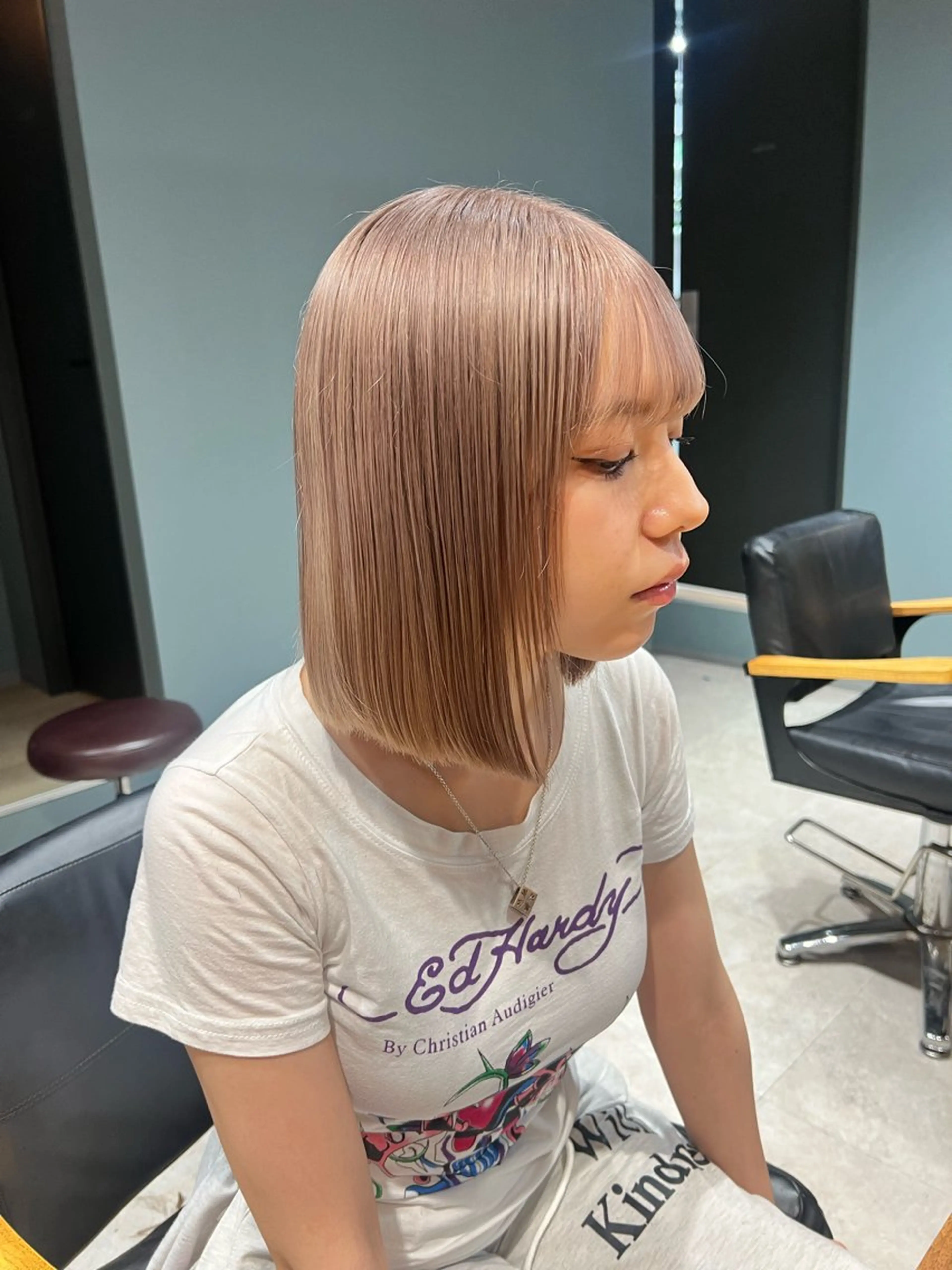 カラー ブリーチ カット ヘアカラー トリートメント 🎀 夏秋🎀のヘアスタイル