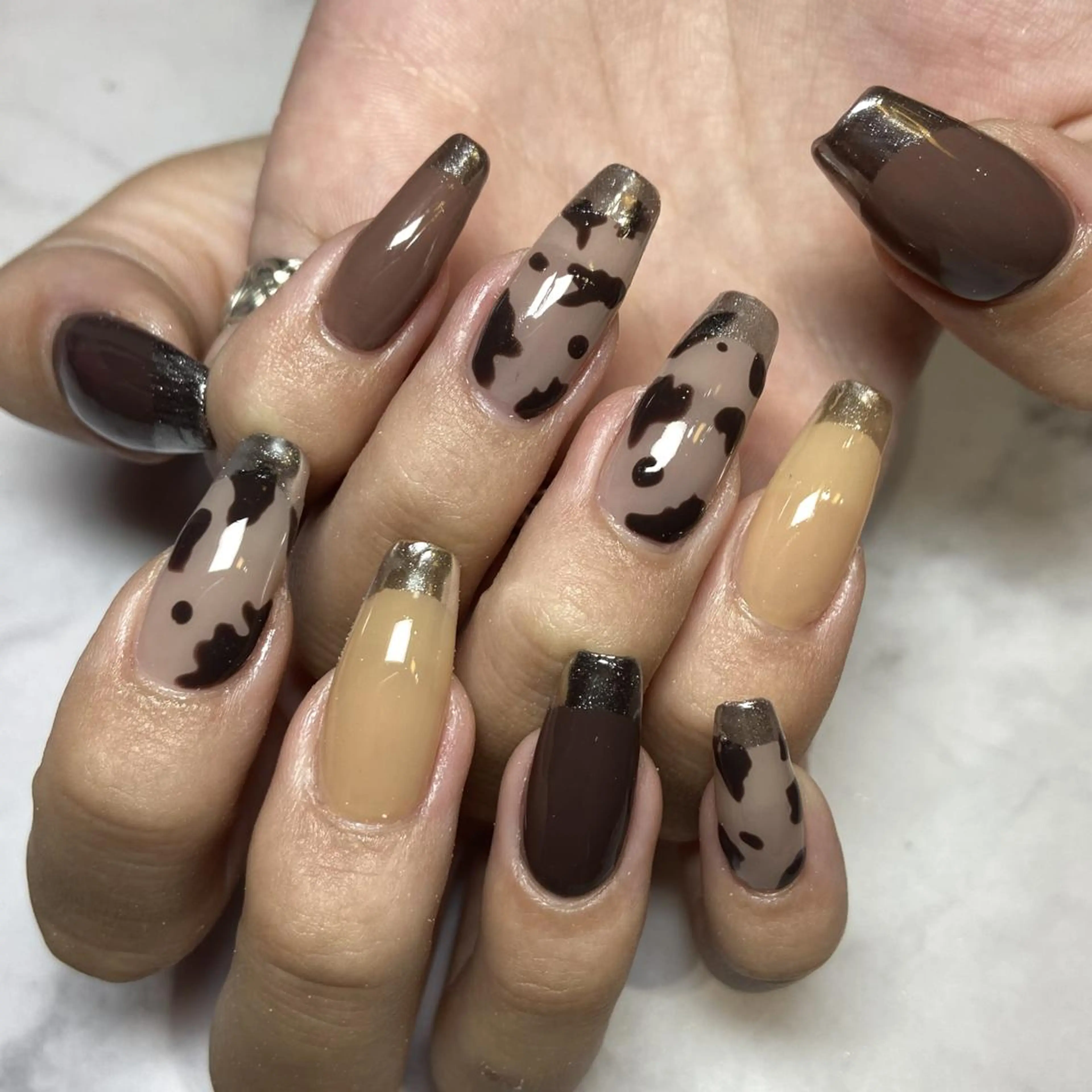 ネイル ハンドネイル あ きのネイルデザイン