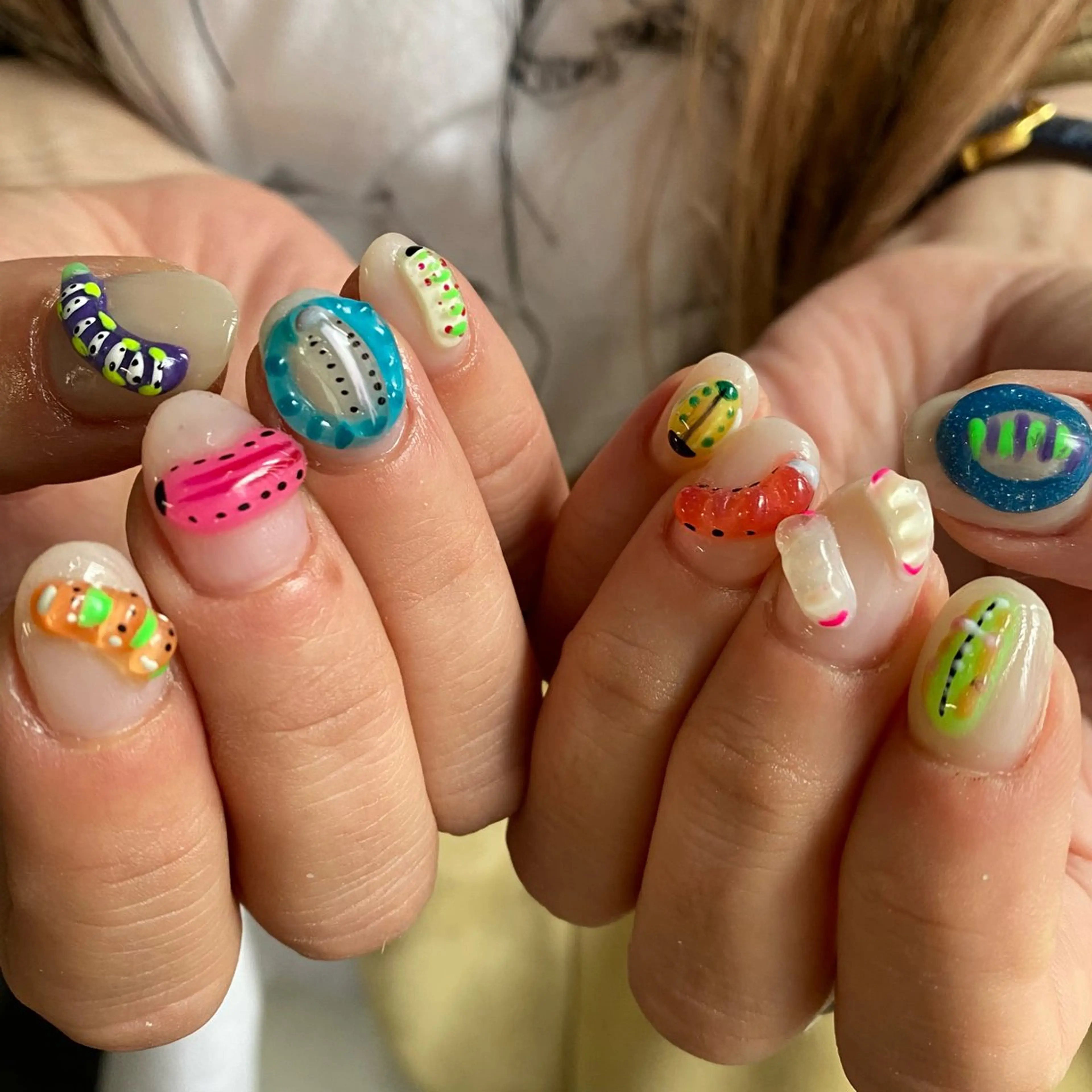 ネイル ハンドネイル フットネイル ゆびノさき茨木店 ニュアンス/アートのネイルデザイン