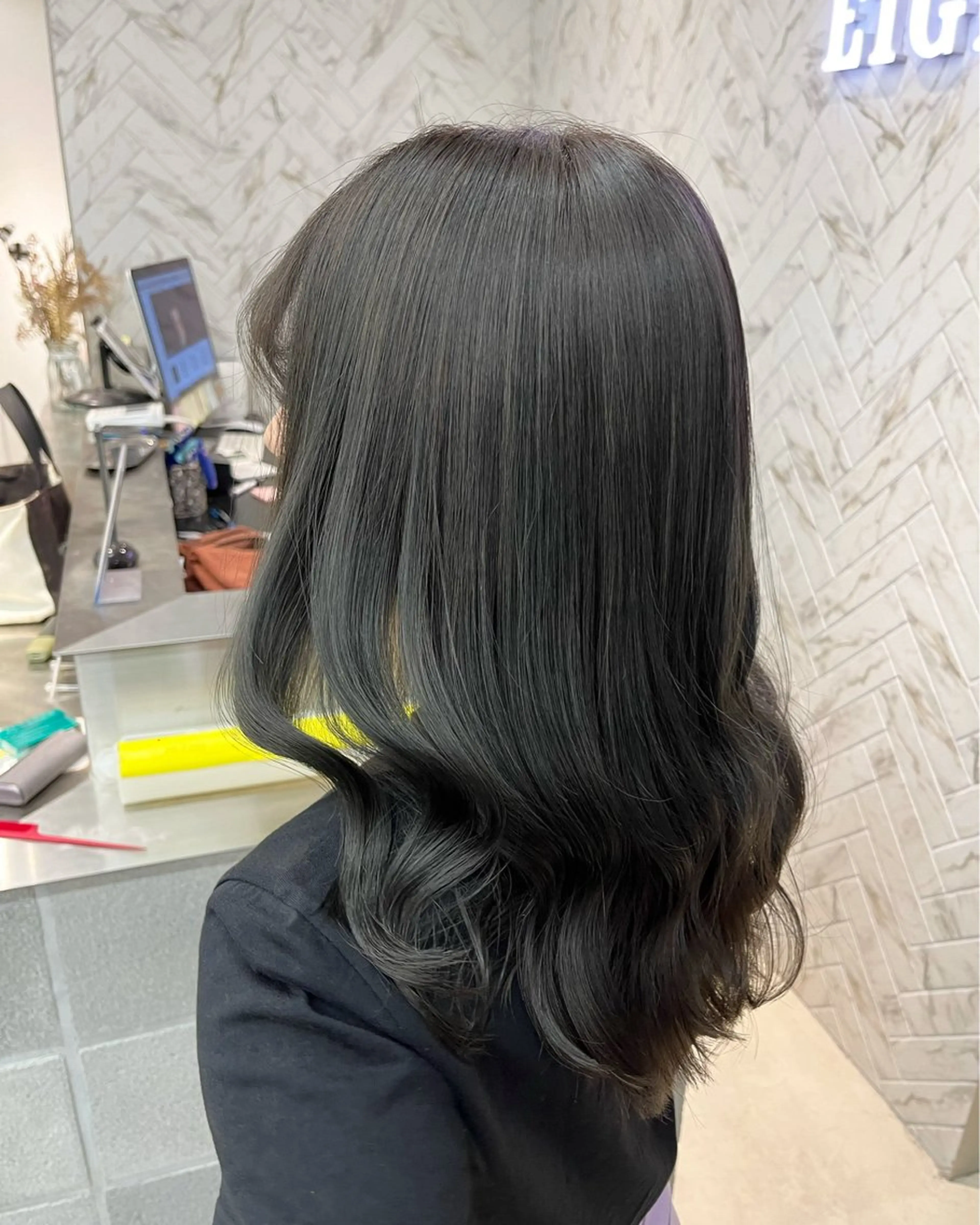 ミディアム カット ヘアカラー トリートメント 🏅EIGHT難波/ 【店長】タモツのヘアスタイル