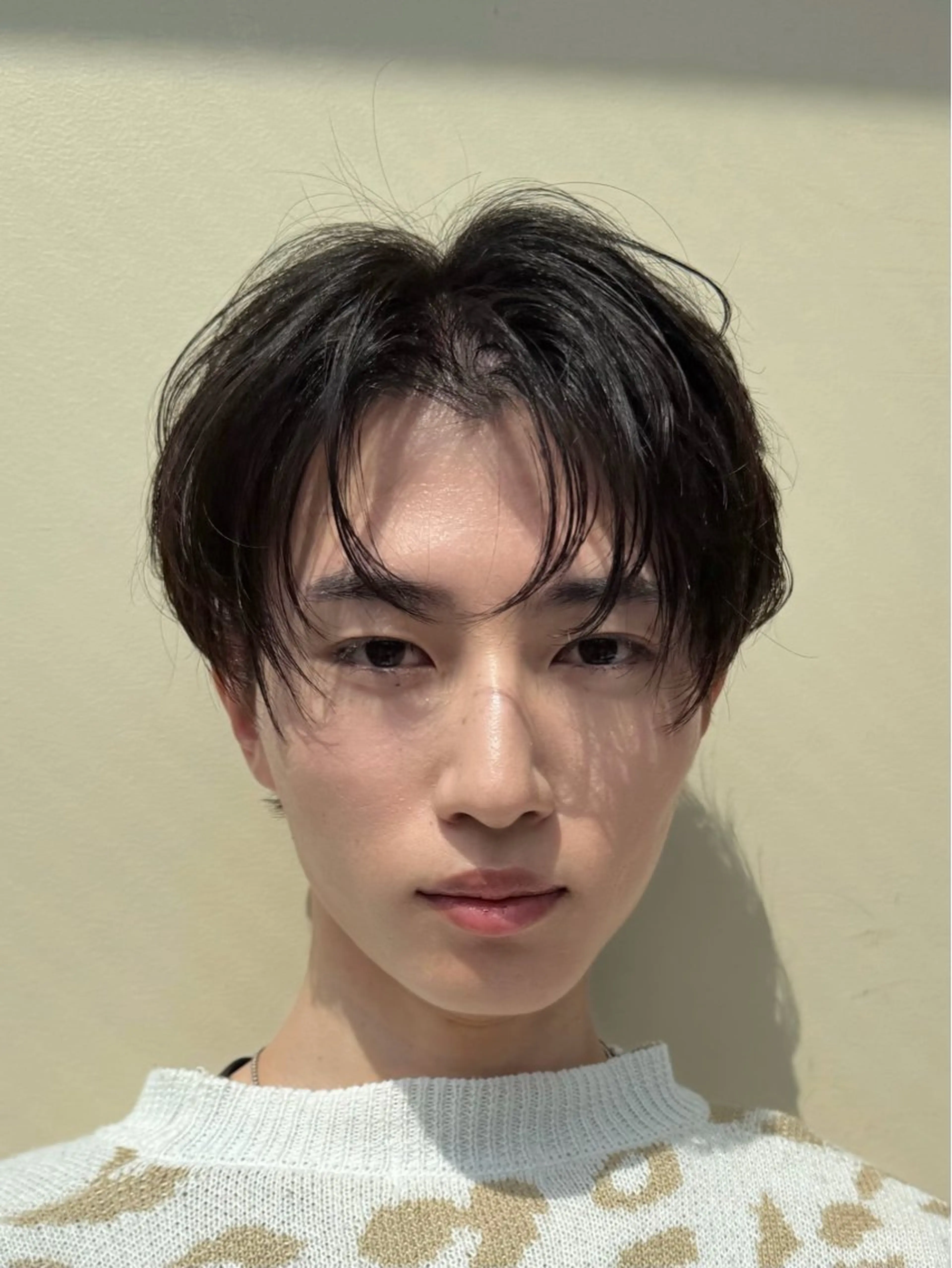 ショート メンズ マッシュ 顔まわりレイヤー レイヤーカット カット トリートメント ニュアンスパーマ/ フェザーパーマ/平木のヘアスタイル