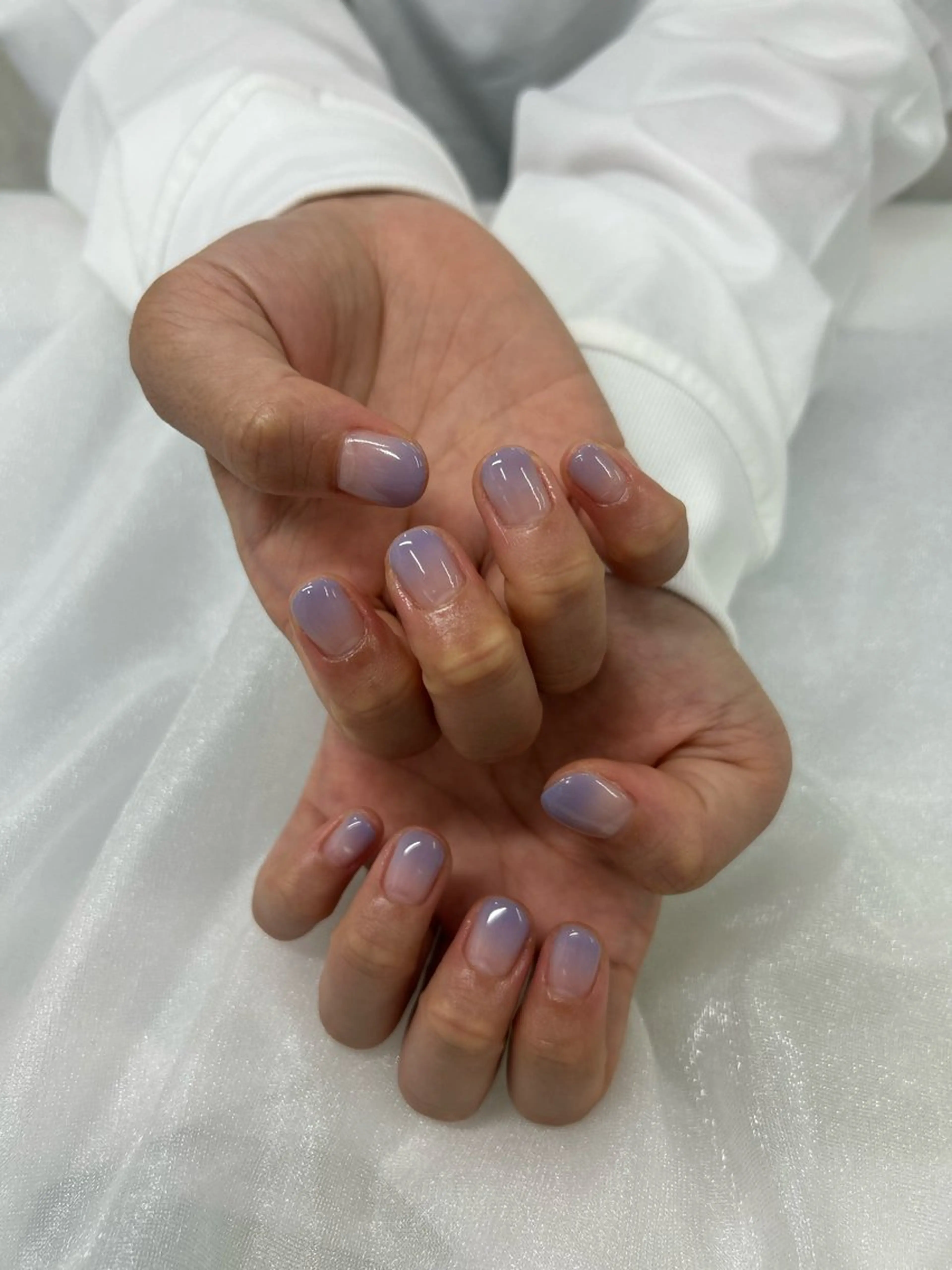 ネイル パープル 加藤 楓子のネイルデザイン