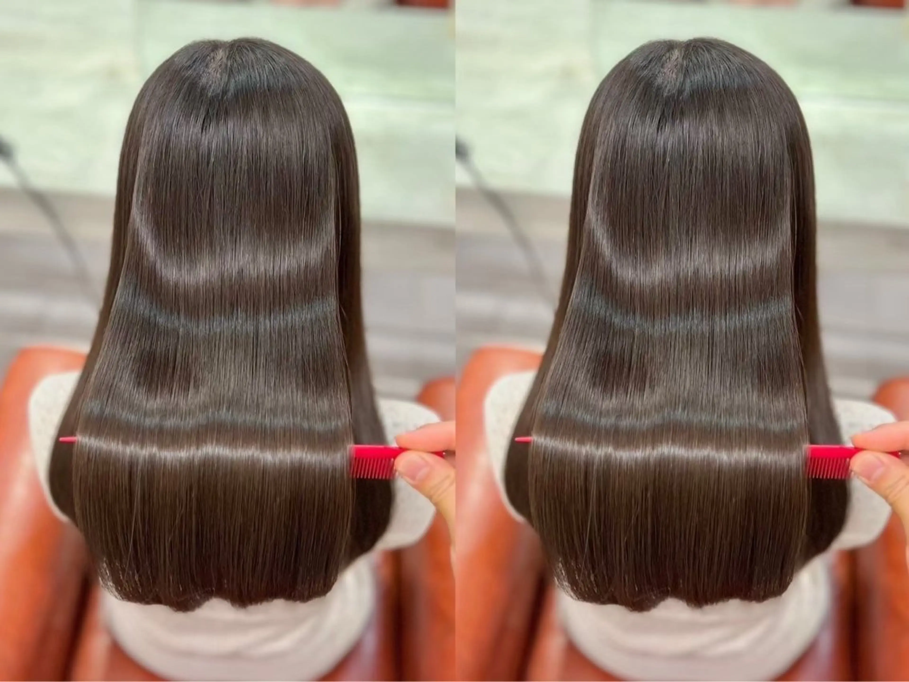 ロング 🚨メンズ曲がる 縮毛矯正りおん🚨のヘアスタイル