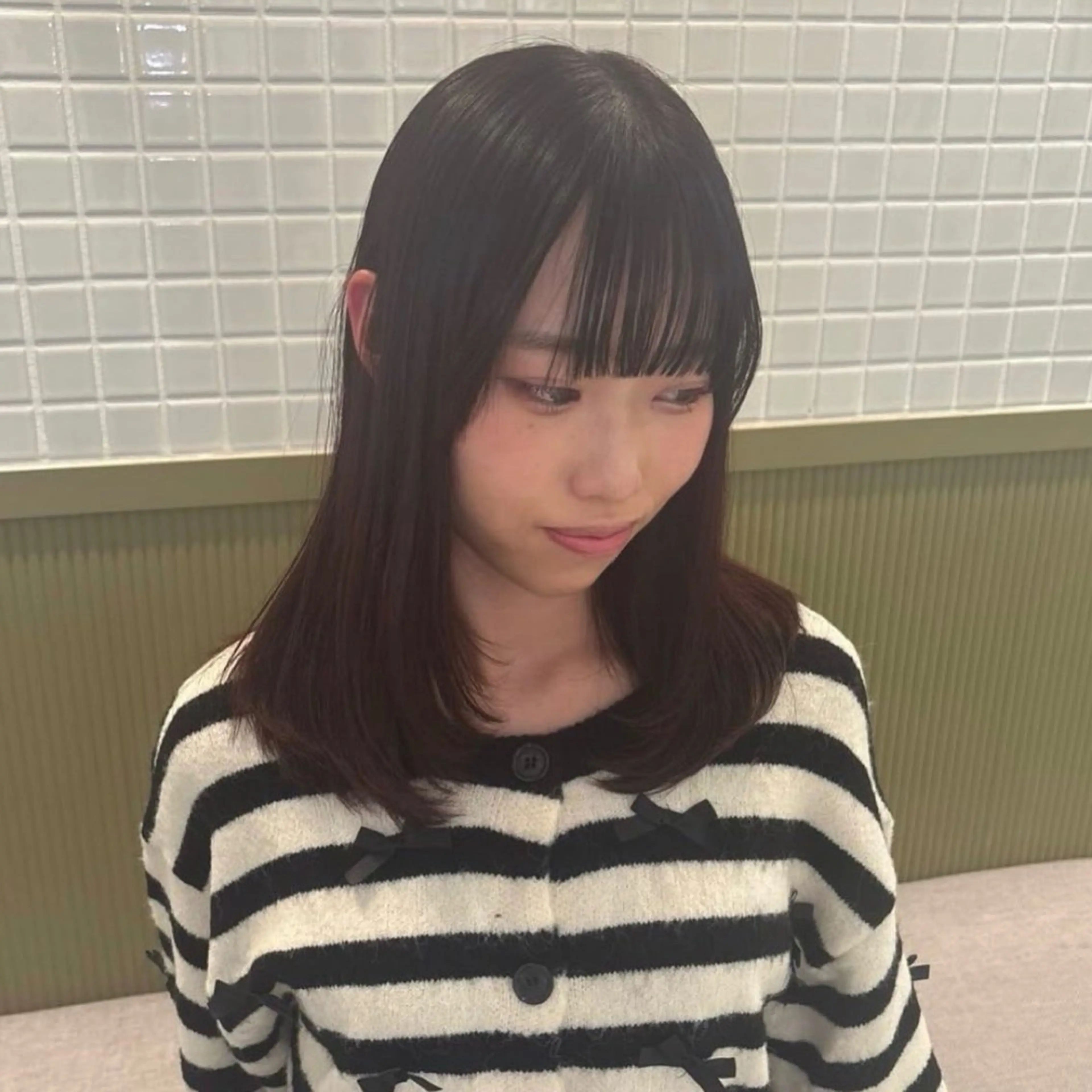 ミディアム ヘアカラー ☕️NOA / レイヤーカット🍮のヘアスタイル