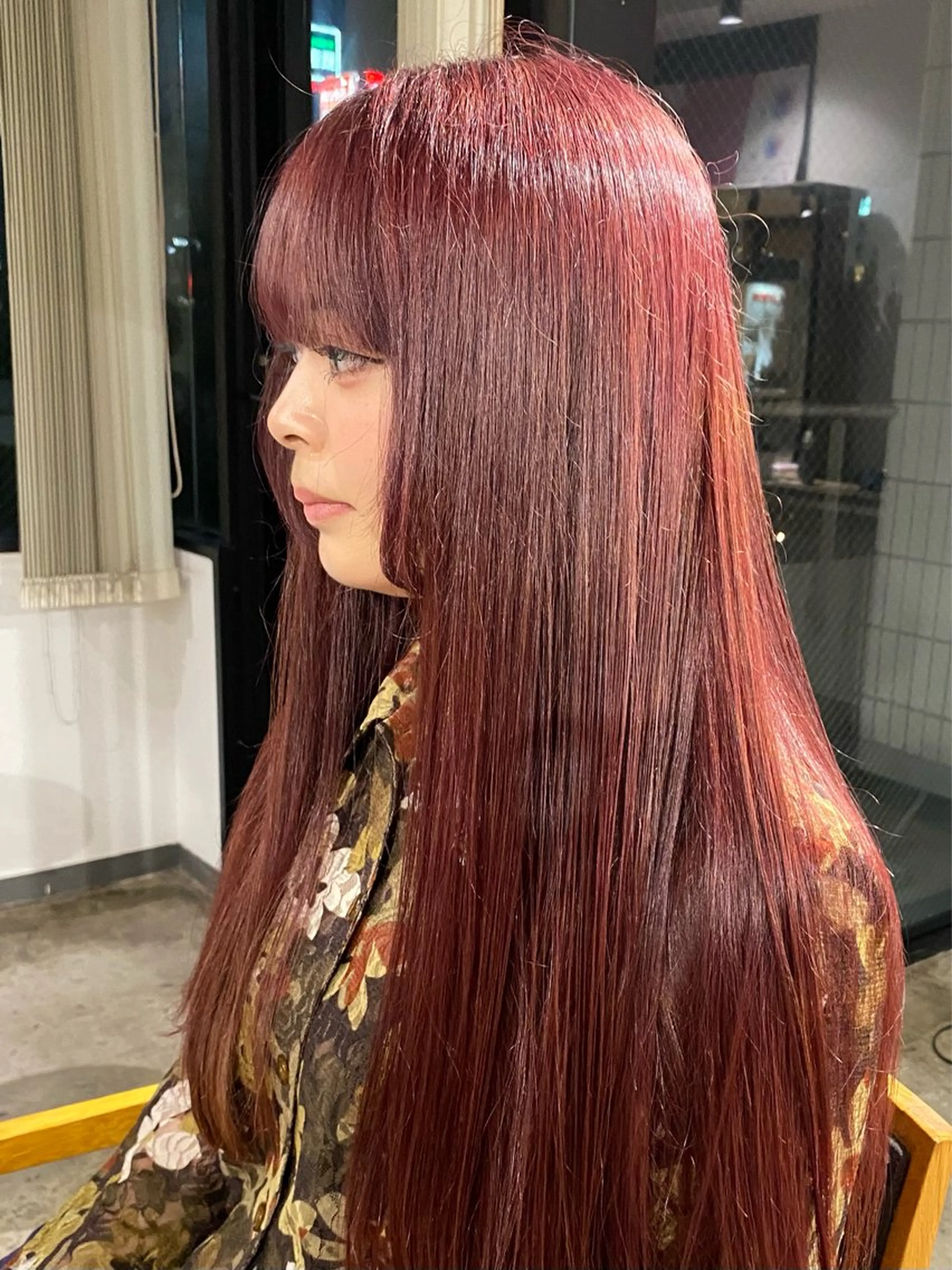 ロング カラー ベージュカラー ブリーチ ボルドーカラー ブラウンカラー カシス ヘアカラー トリートメント 🦋ナチュラルカラー /ブリーチ🥀恵佑のヘアスタイル