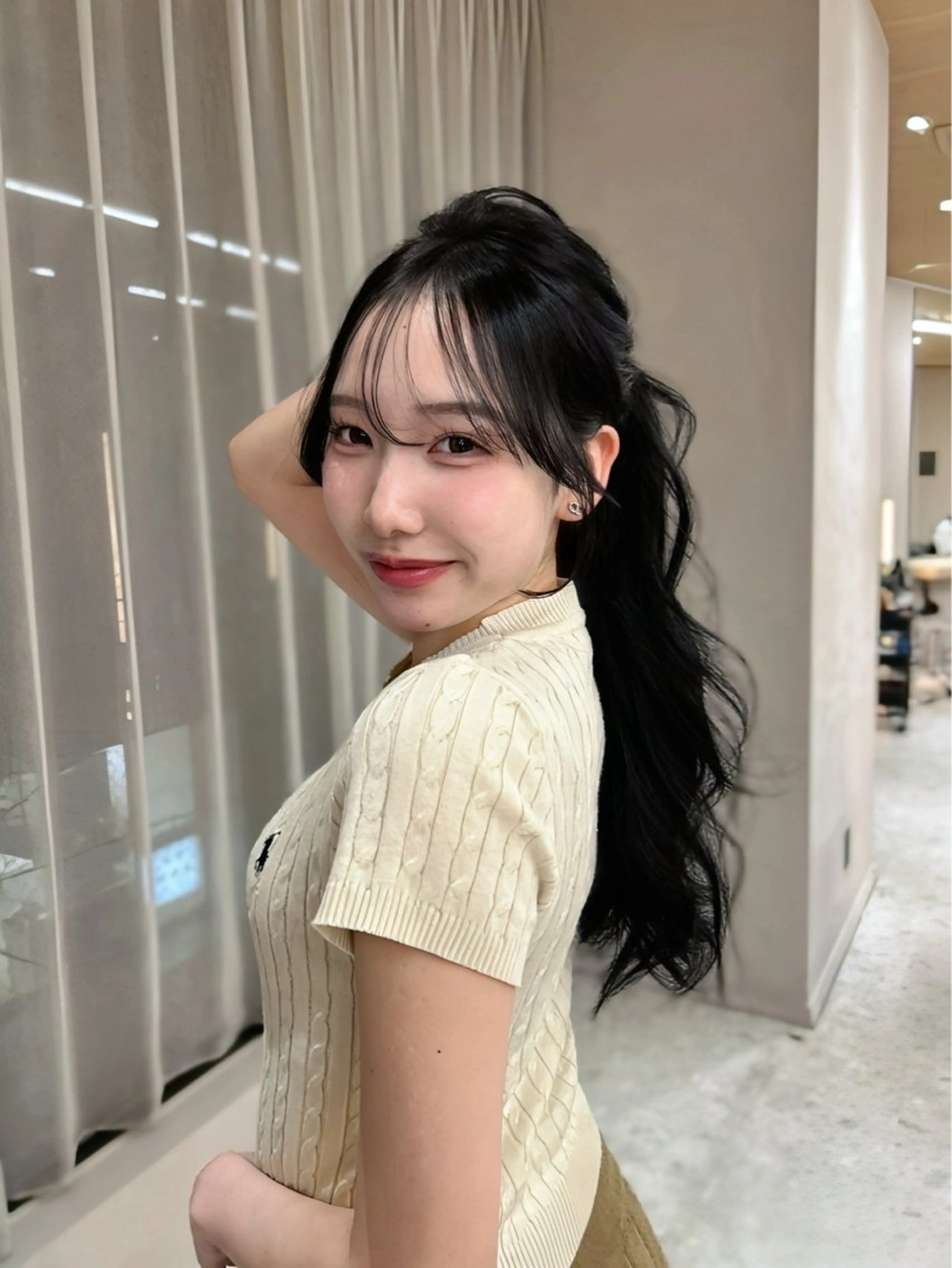 前髪/顔周りカット＋カラー＋トリートメントの写真