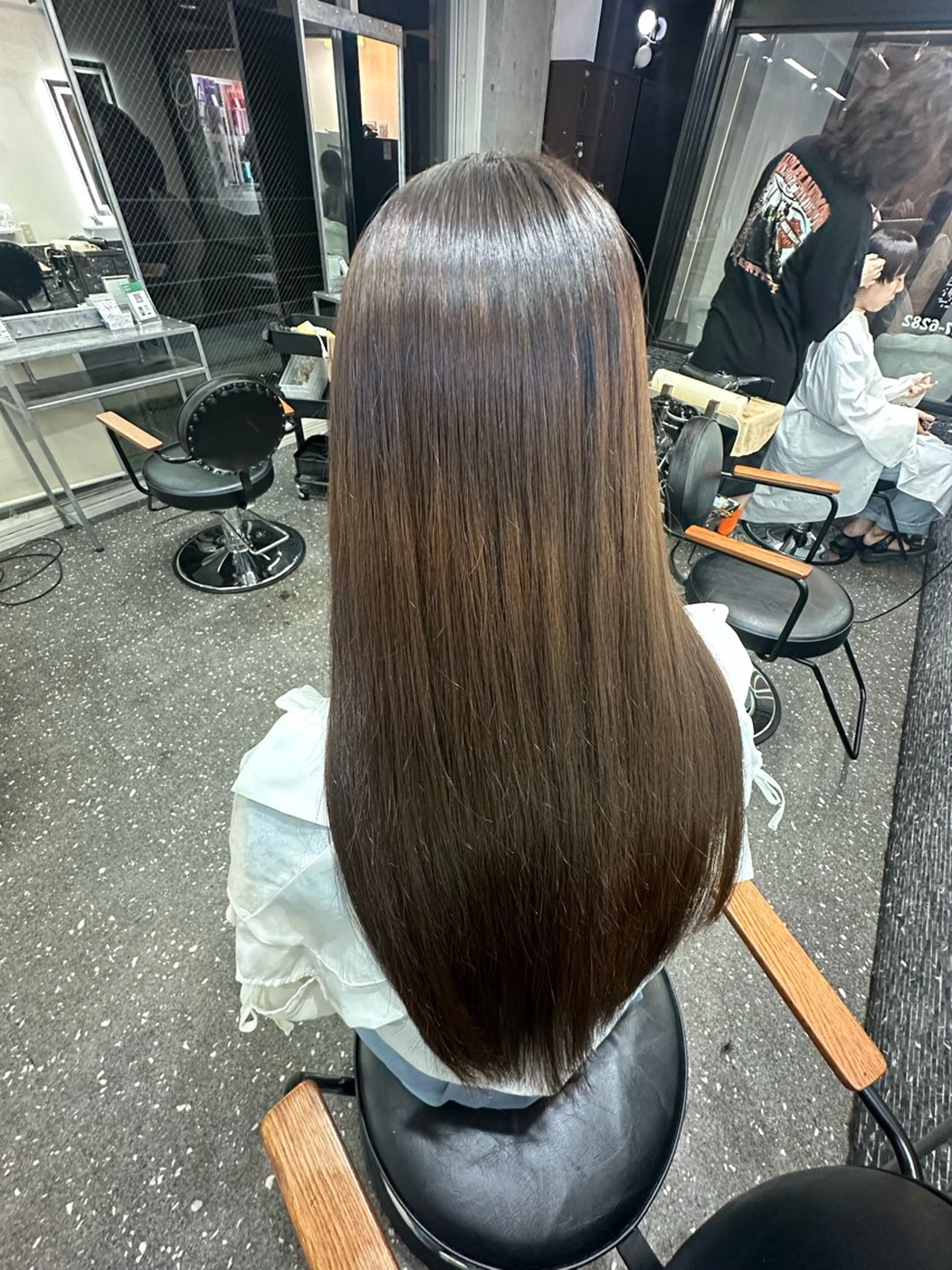 ロング パーマ 髪質改善⭐️縮毛矯正 中野⭐️Rinaのヘアスタイル