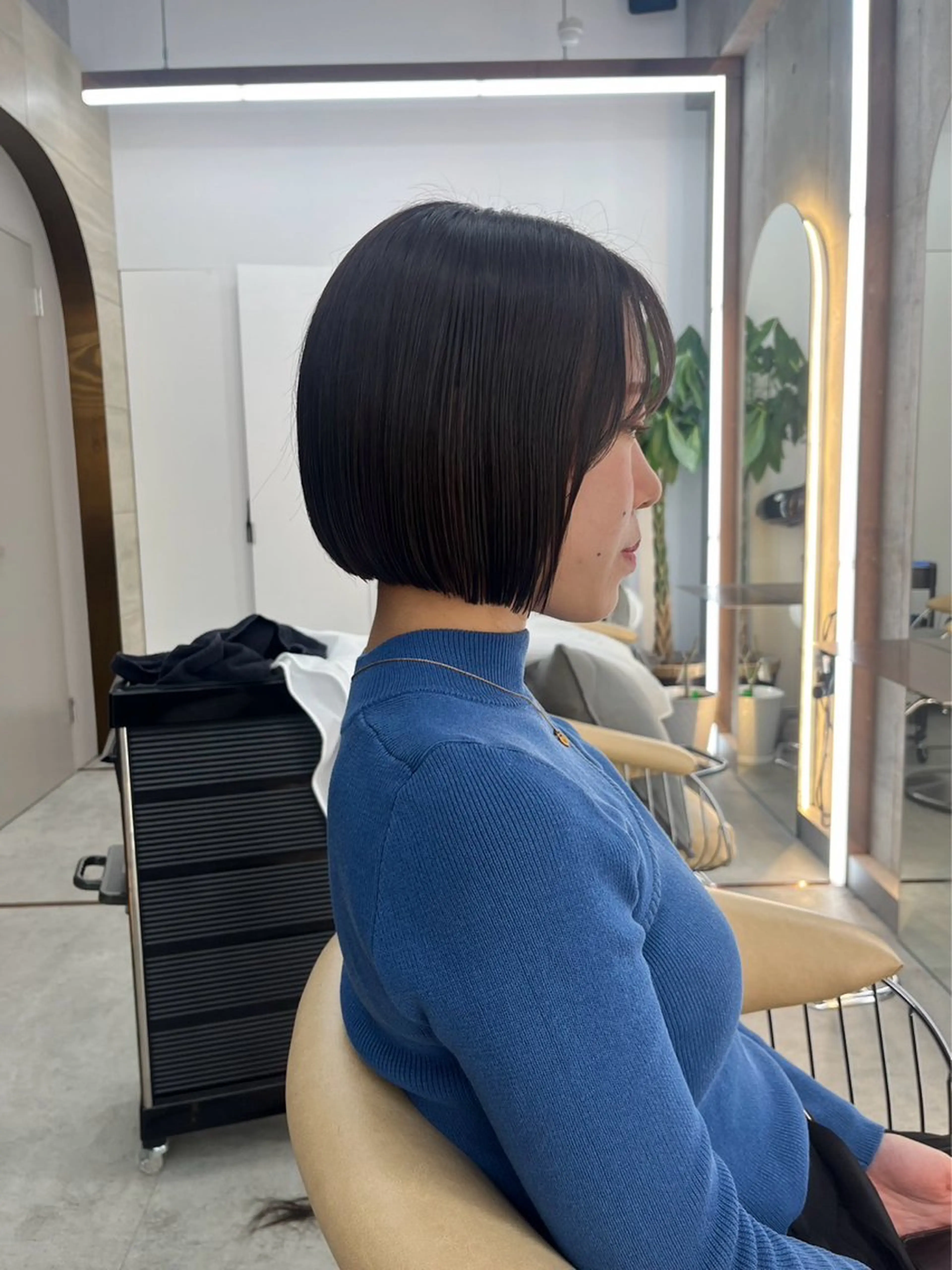 ショート 切りっぱなしボブ ボブ ヘアカラー トリートメント 韓国/ハッシュカット /レイヤー🧸‎千純のヘアスタイル