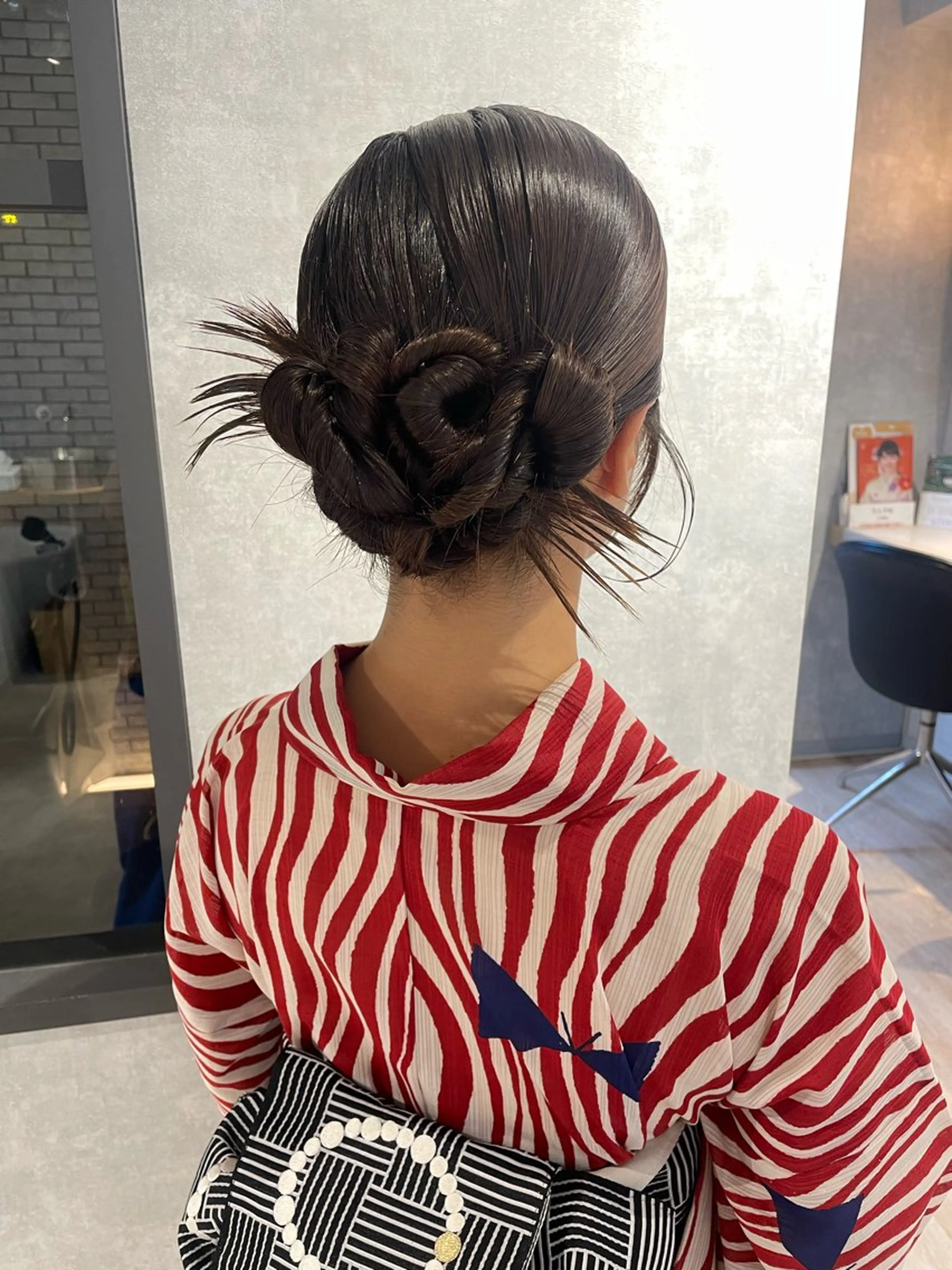 セミロング ヘアアレンジ 浴衣 arrow🖤 もえみのその他イメージ