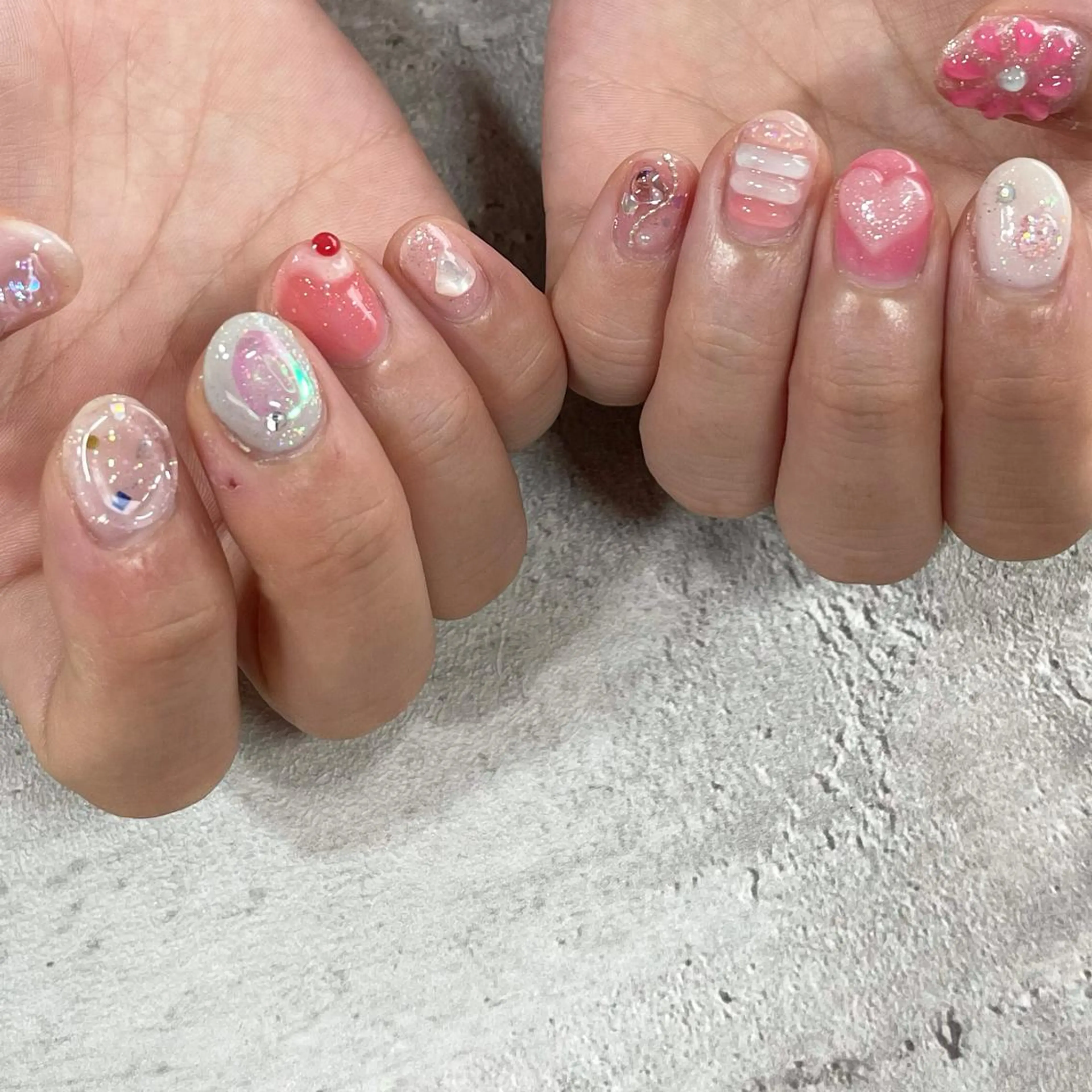 ネイル ジェルネイル 東 千夏のネイルデザイン