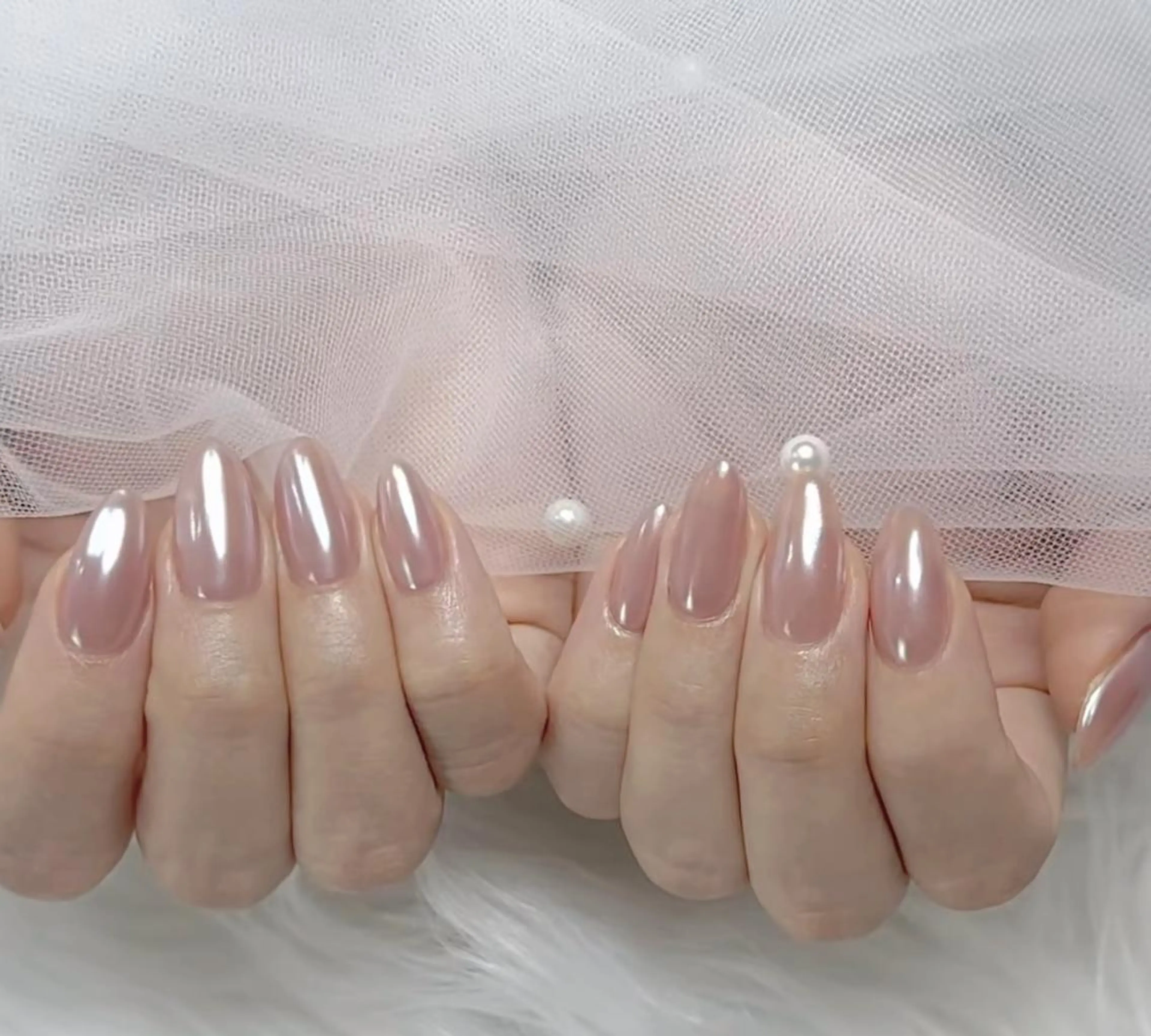 【初回オフ無料☆ベース代込み】Hand｜オーロラorミラーネイルの写真