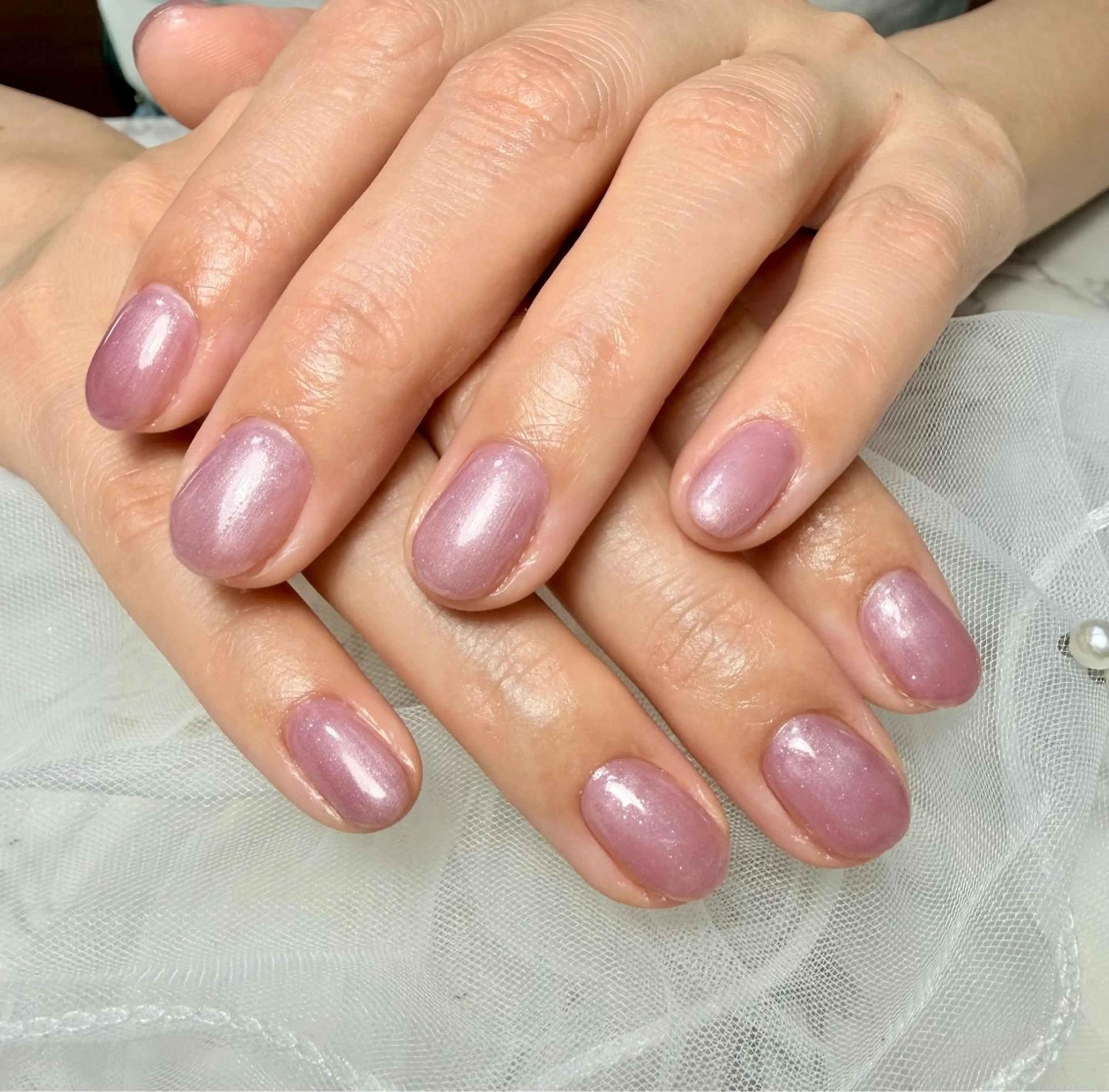 ネイル アートネイル チークネイル フラッシュネイル フラッシュマグ フレンチネイル Mai’s nailのネイルデザイン