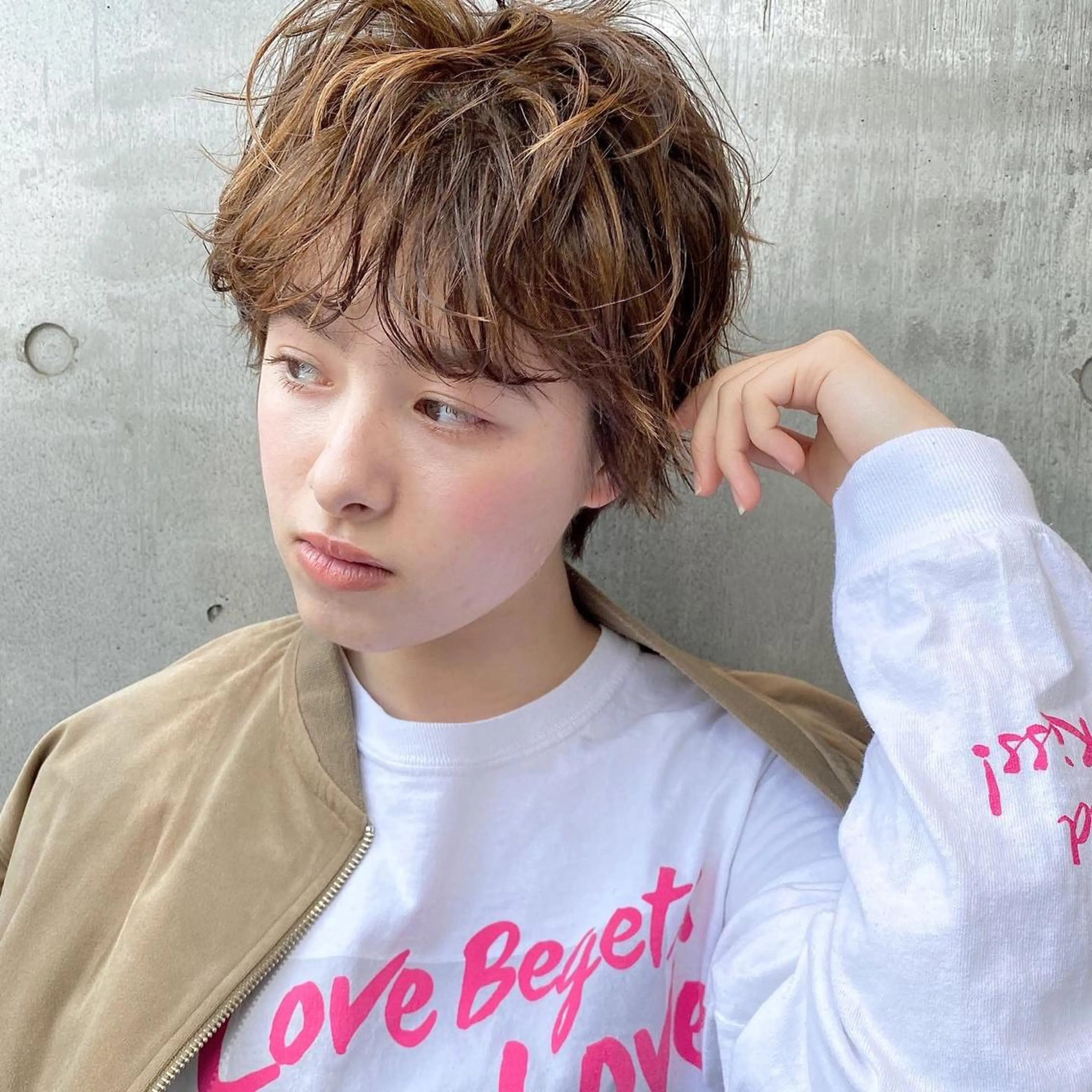 ショート カラー ヘアアレンジ カット ヘアカラー トリートメント ヘッドスパ 【ダメージレス施術】 【透明感】北村 拓也のヘアスタイル