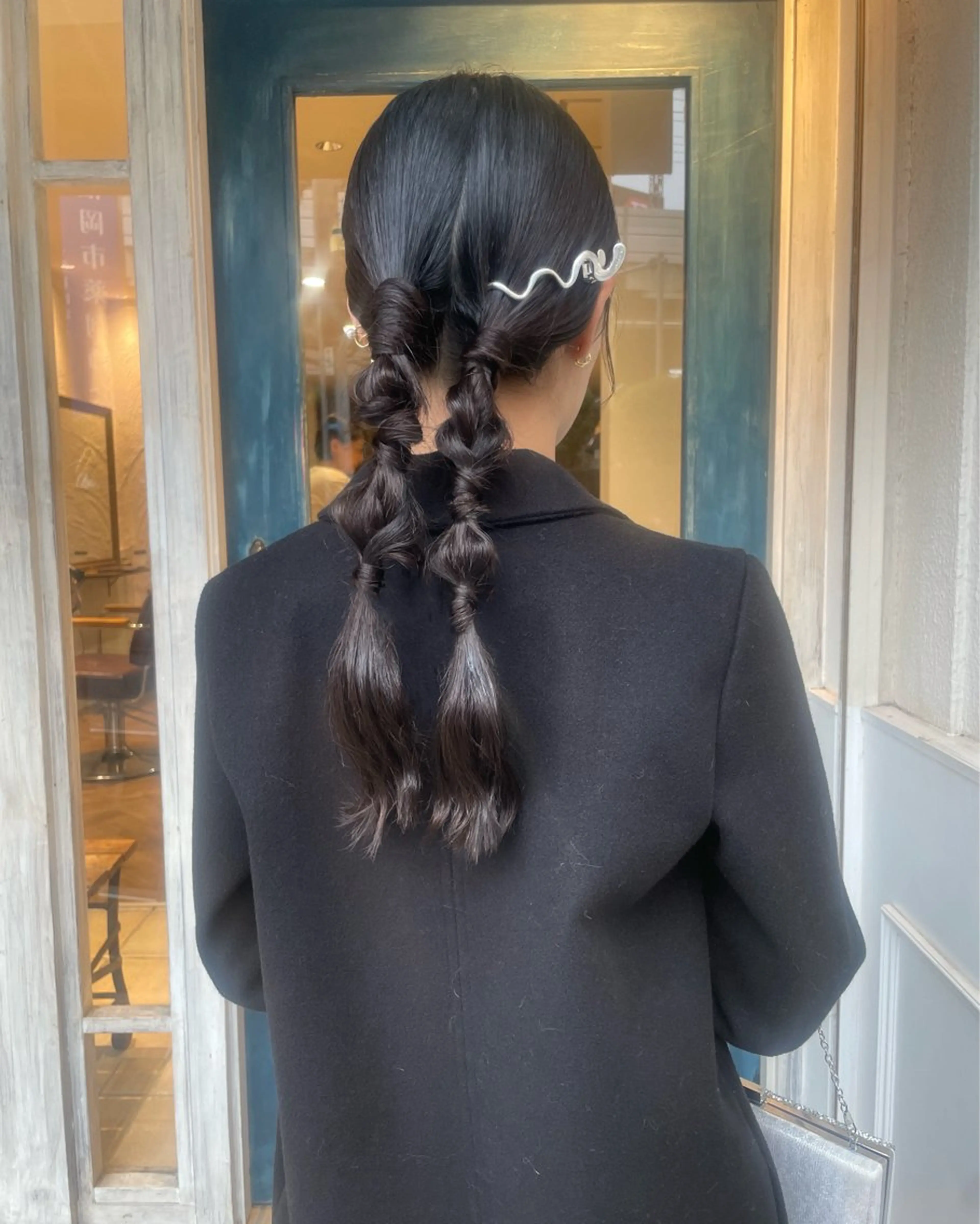 セミロング ヘアアレンジ 🙃 透明感カラー/ボブのヘアスタイル