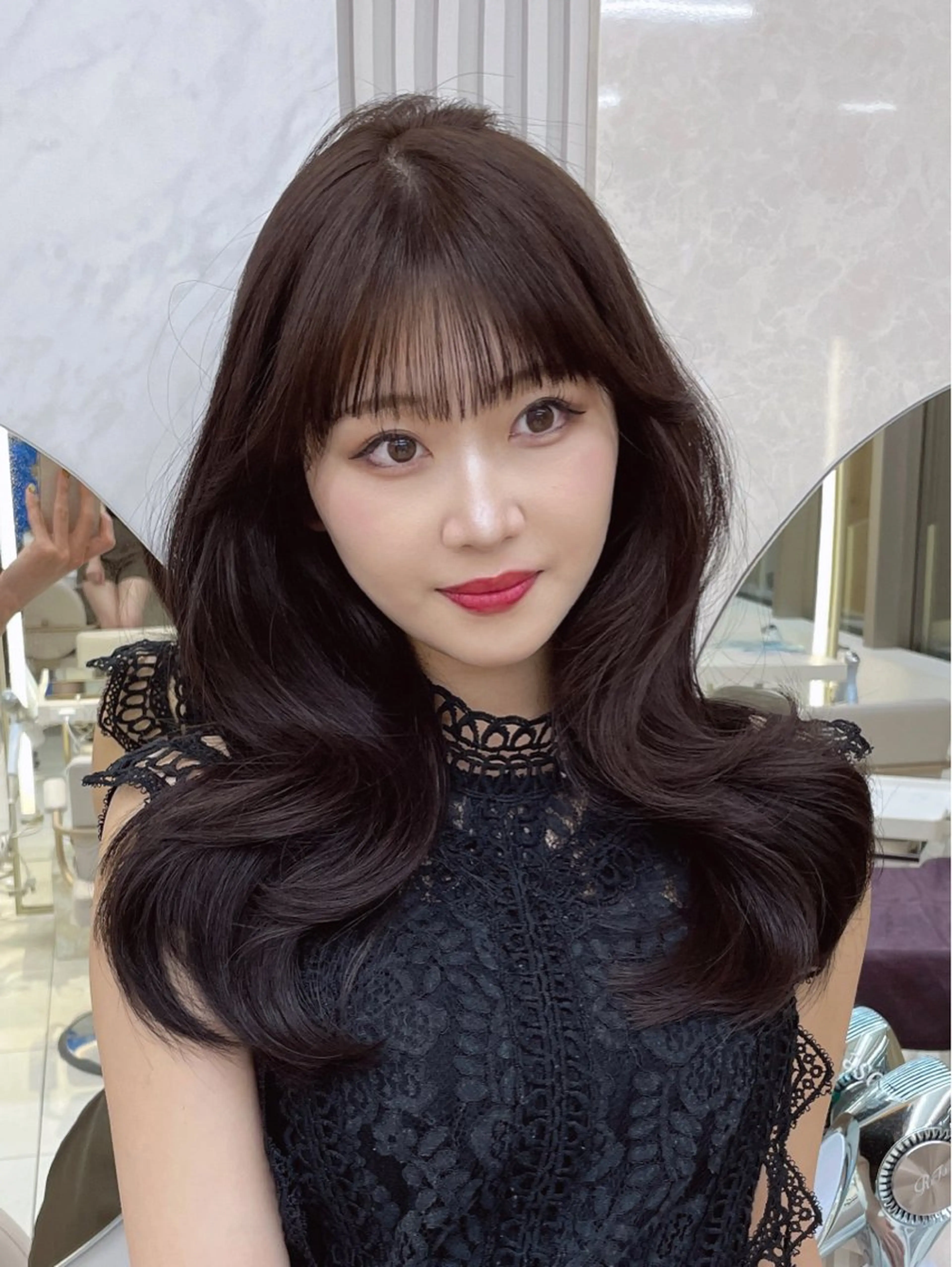 ロング カット ヘアカラー トリートメント レイヤー/顔周り /透明感/TAKUのヘアスタイル