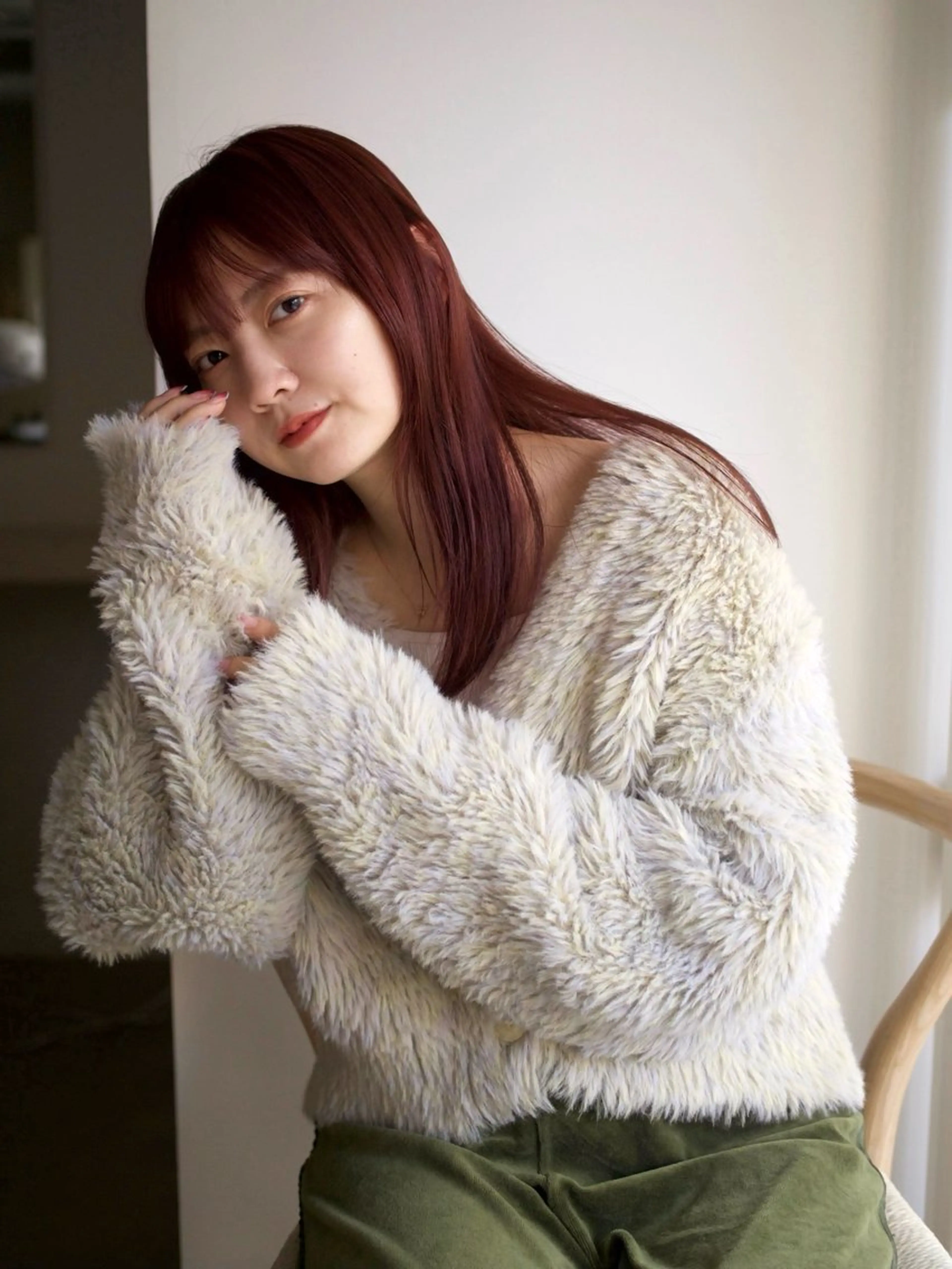 ロング カラー ヘアアレンジ レッドカラー 越後 遥/ 透明感カラー🪞🤍のヘアスタイル