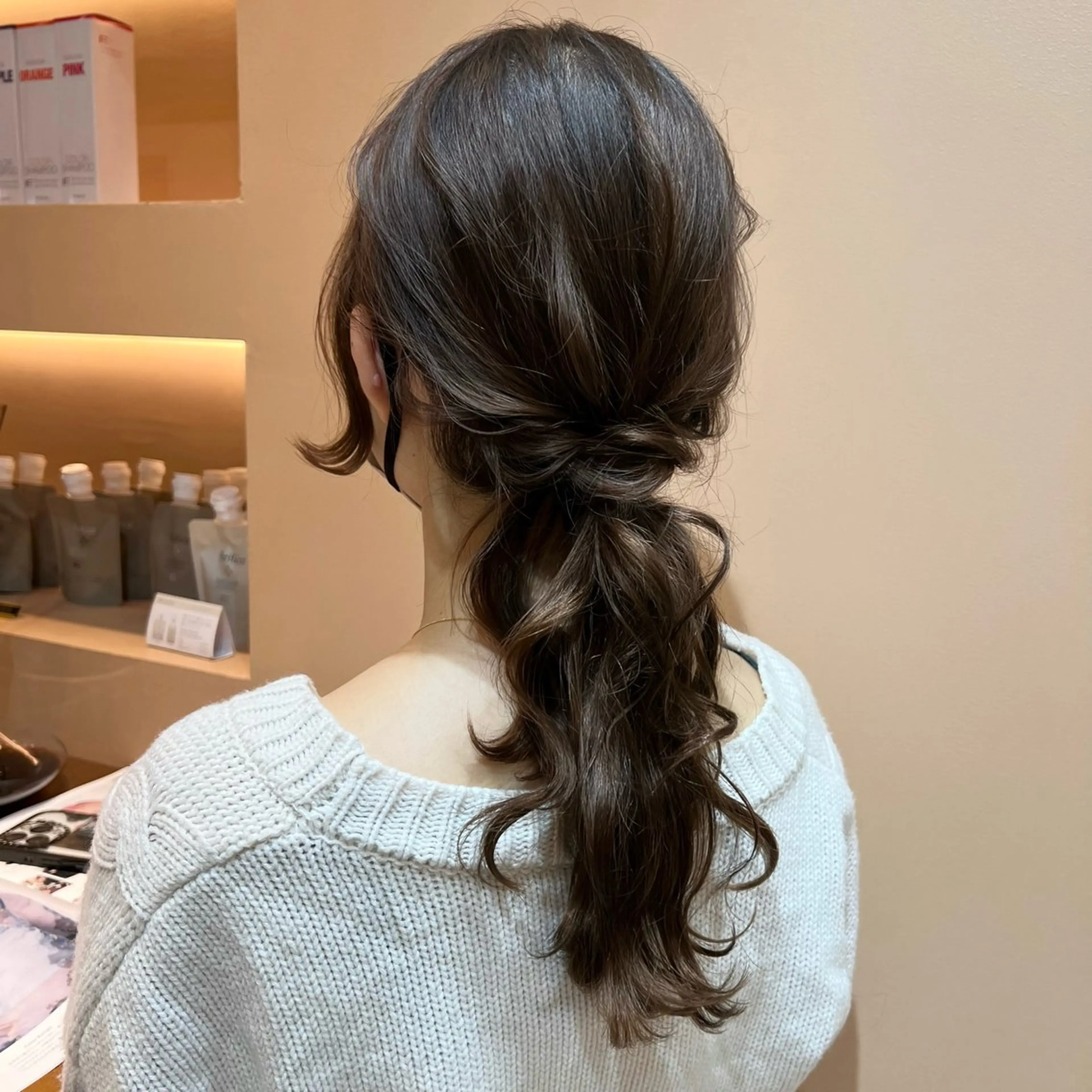 ヘアアレンジ ポニーテール カット ヘアセット ✨カチモリ✨レイヤー 韓国ヘア🇰🇷ゆいのヘアスタイル