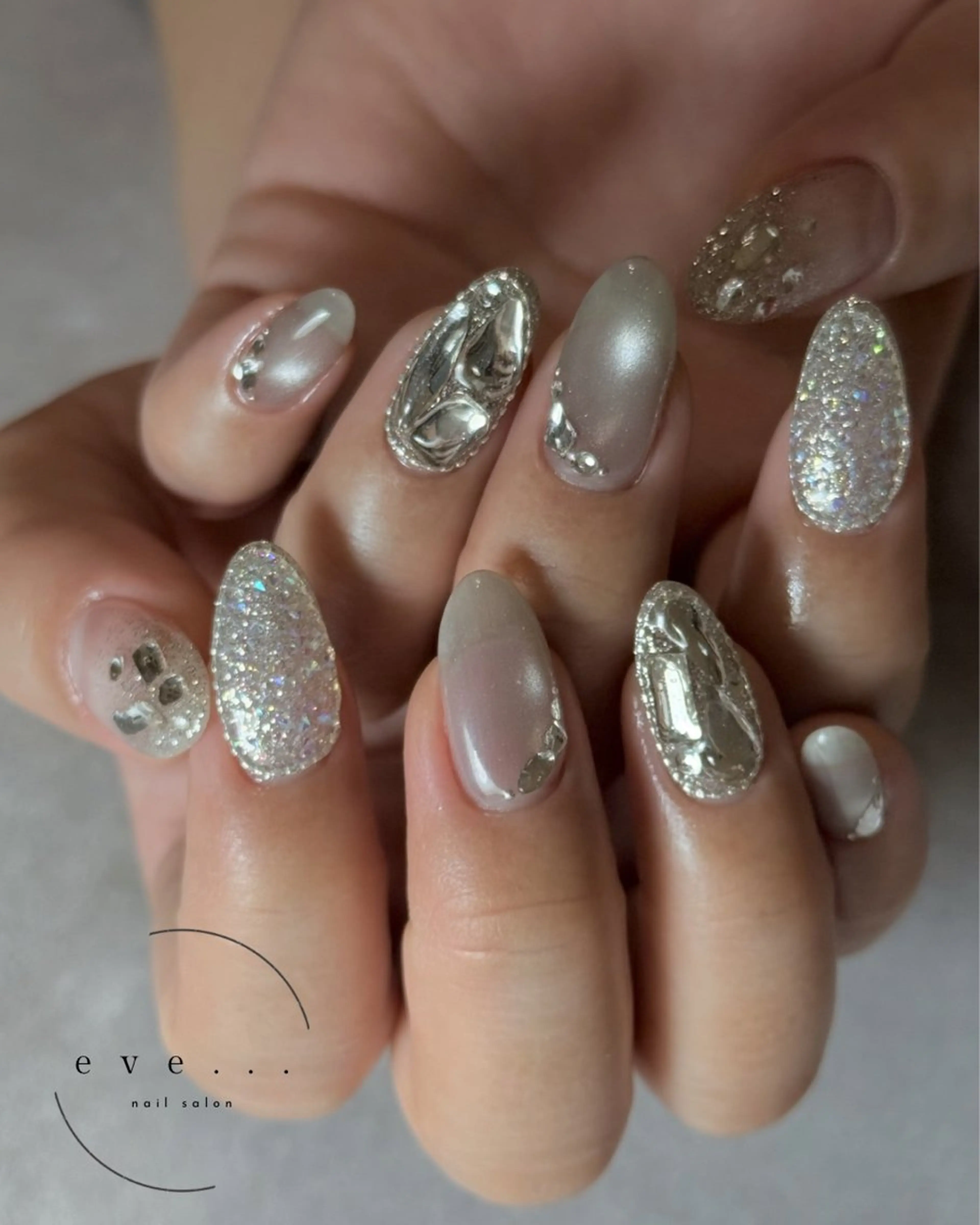 ネイル マグネットネイル ハンドネイル nail salon eve...のネイルデザイン