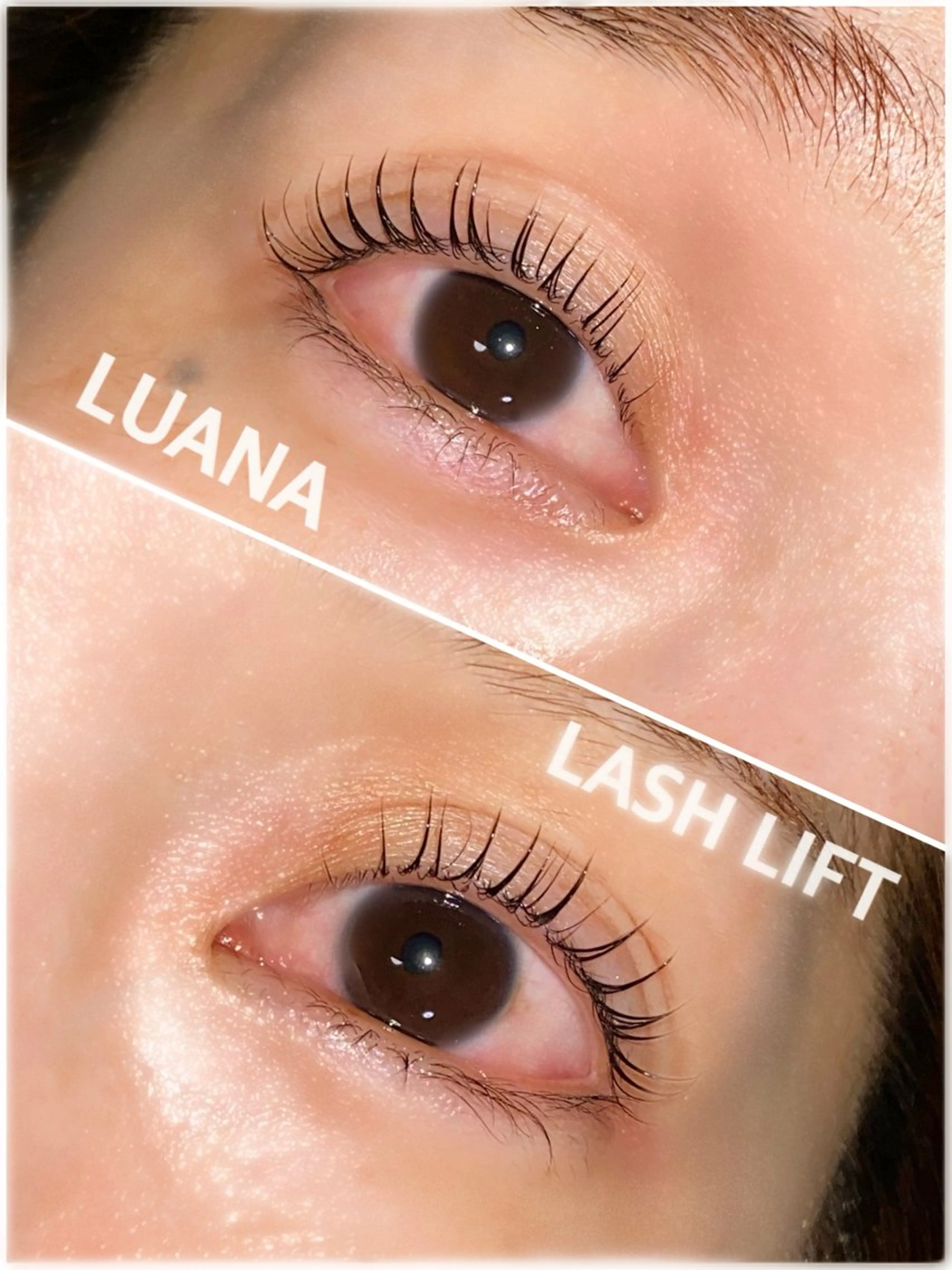 まつ毛パーマ(上)ダメージケアトリートメント、お仕上げコーティング付きの写真