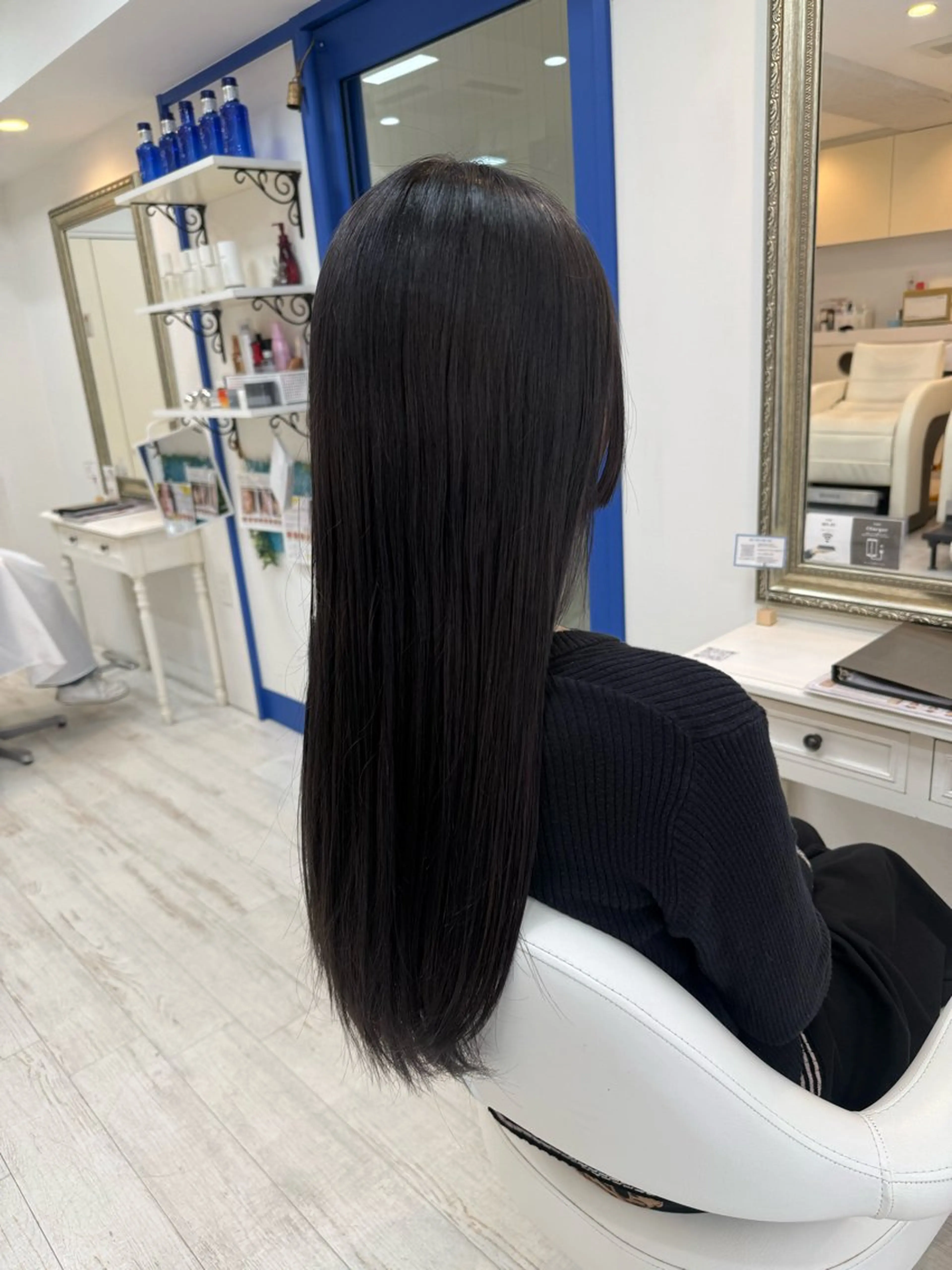 ロング ヘアカラー トリートメント 新籾 尚哉のヘアスタイル